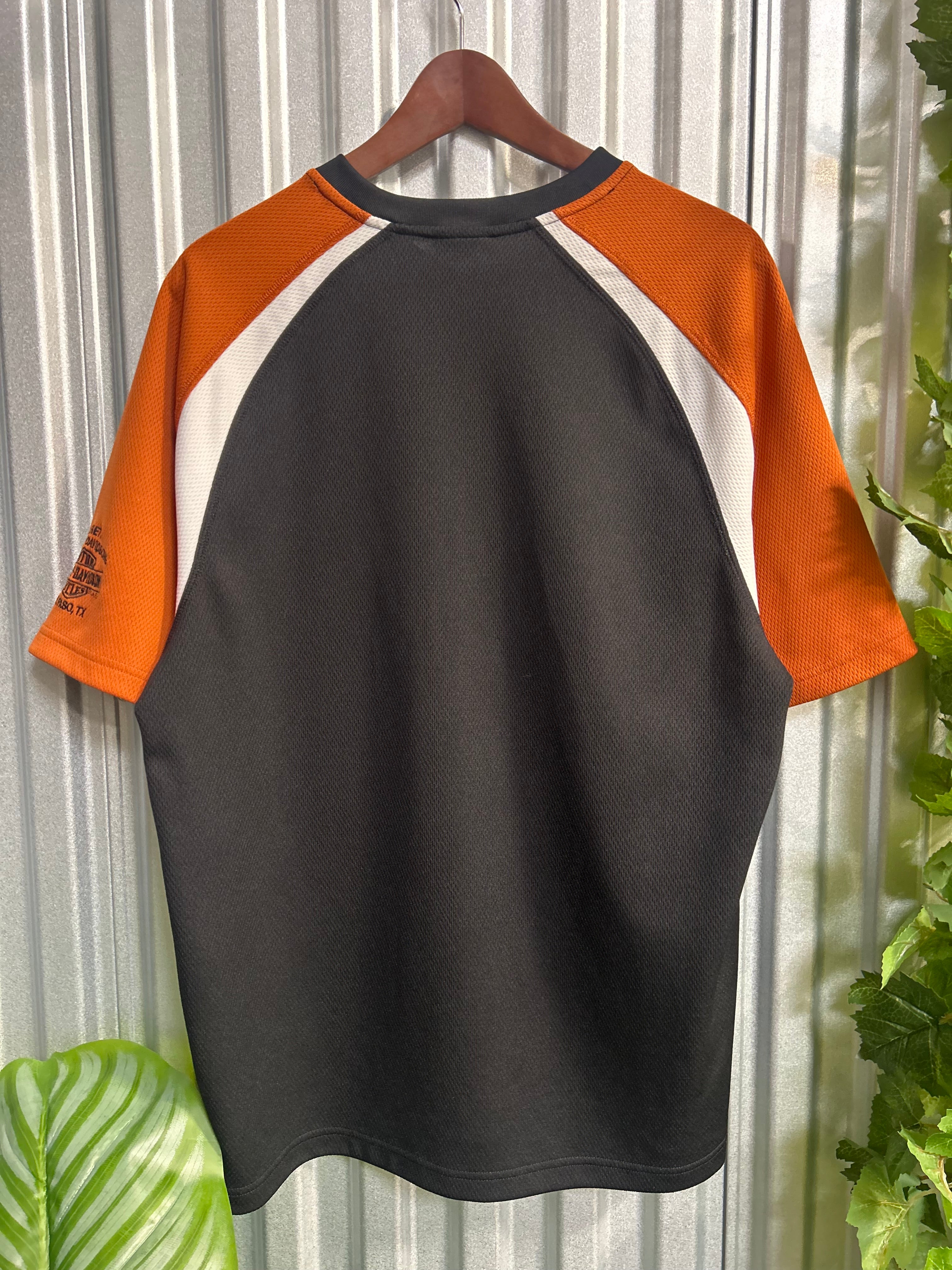 Vintage Harley Davidson Center Spell-out Jersey T-shirt - Size XL
