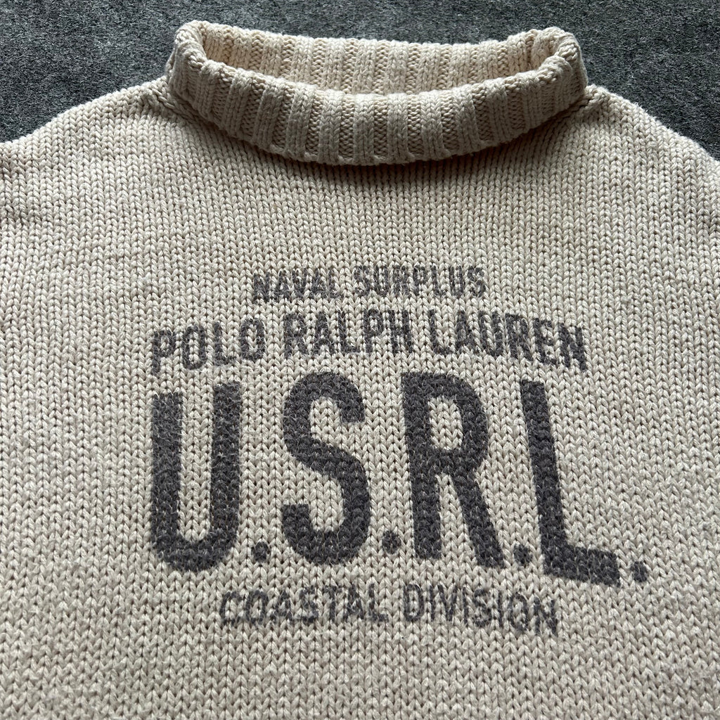 Vintage Polo Ralph Lauren Naval Surplus Coastal Division Knit Sweater