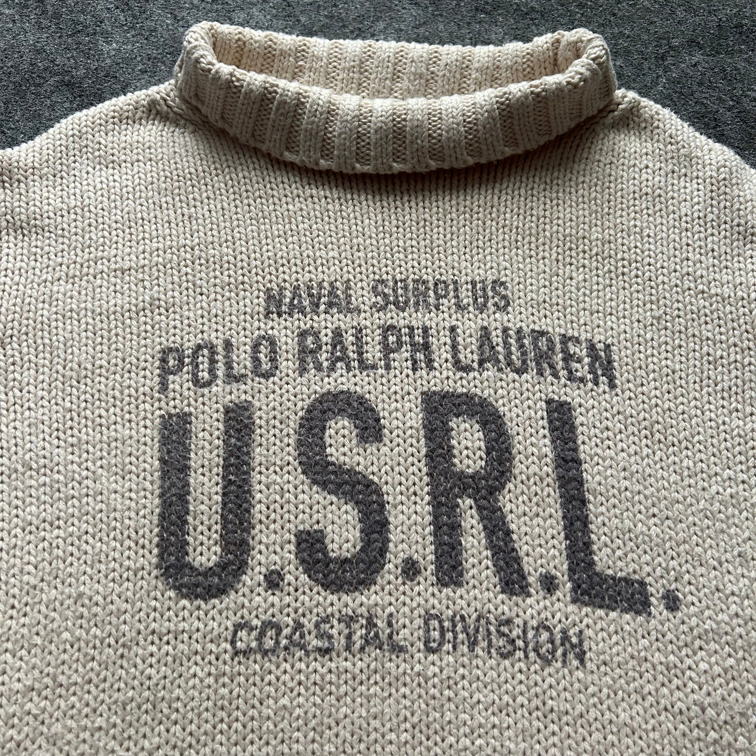Vintage Polo Ralph Lauren Naval Surplus Coastal Division Knit Sweater