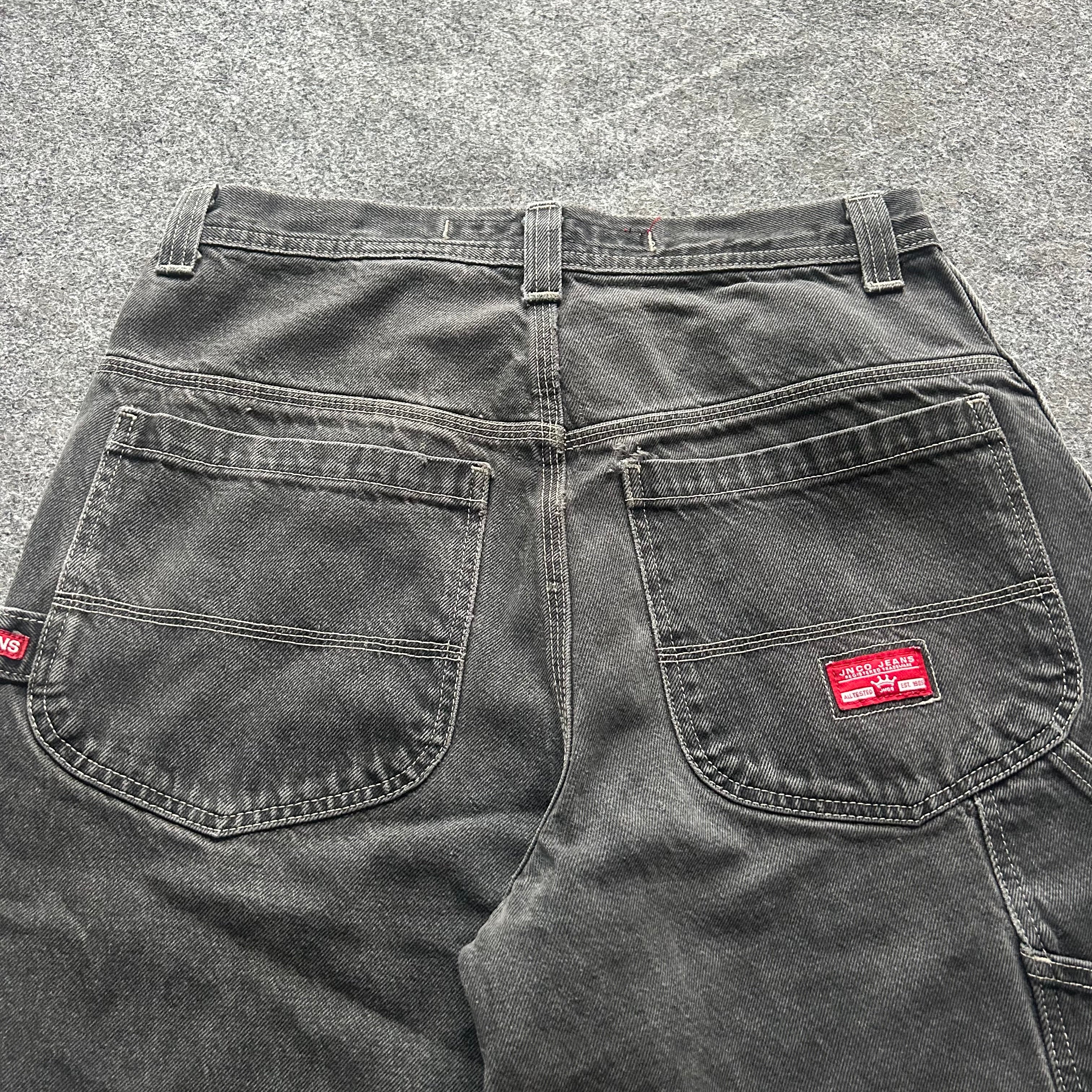 Vintage JNCO Crown Baggy Black Jorts