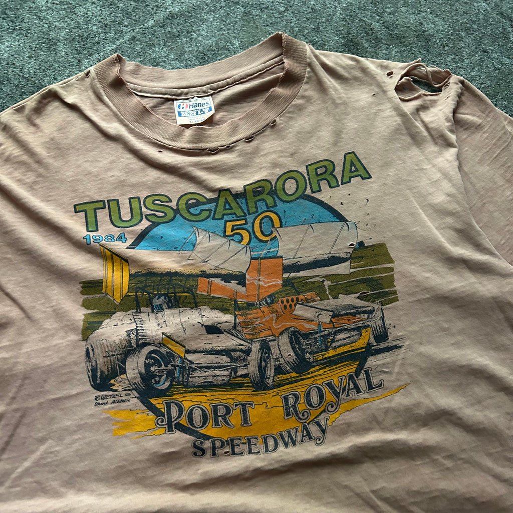 Vintage Thrashed Tuscarora Speedway T-shirt
