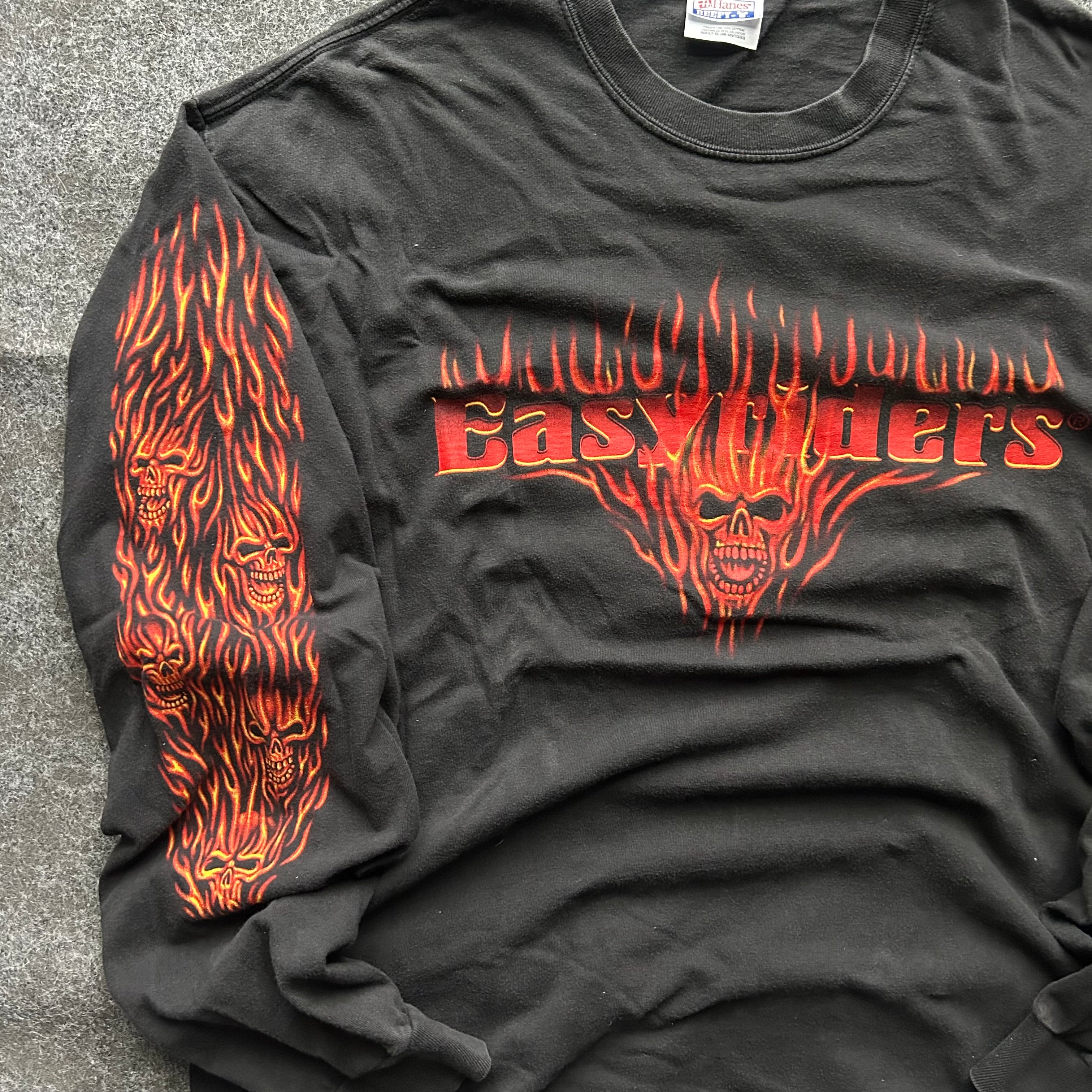 Vintage Easyriders Bike Show Flame Long Sleeve Shirt