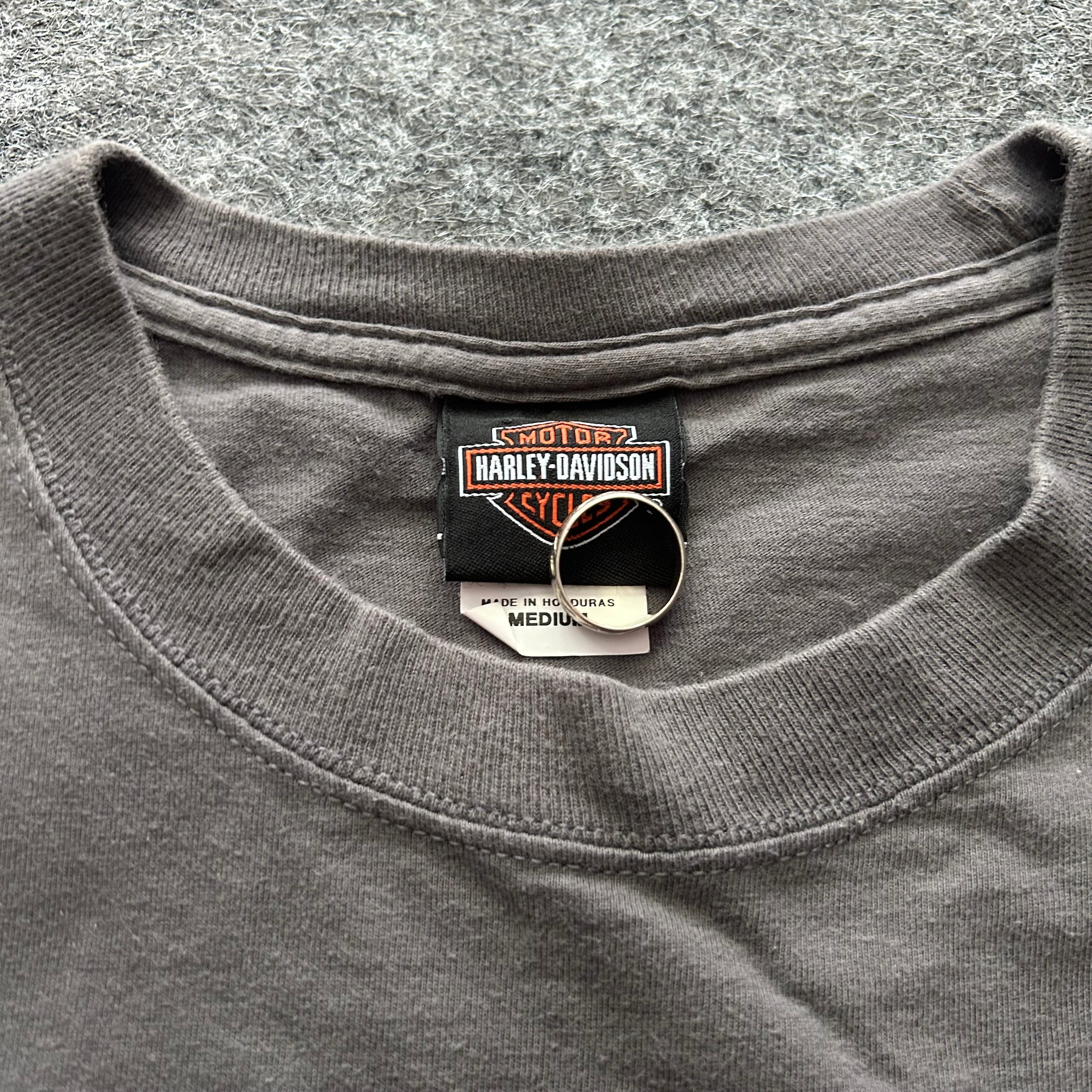 Vintage Harley Davidson American Original Long Sleeve Spell Out Shirt