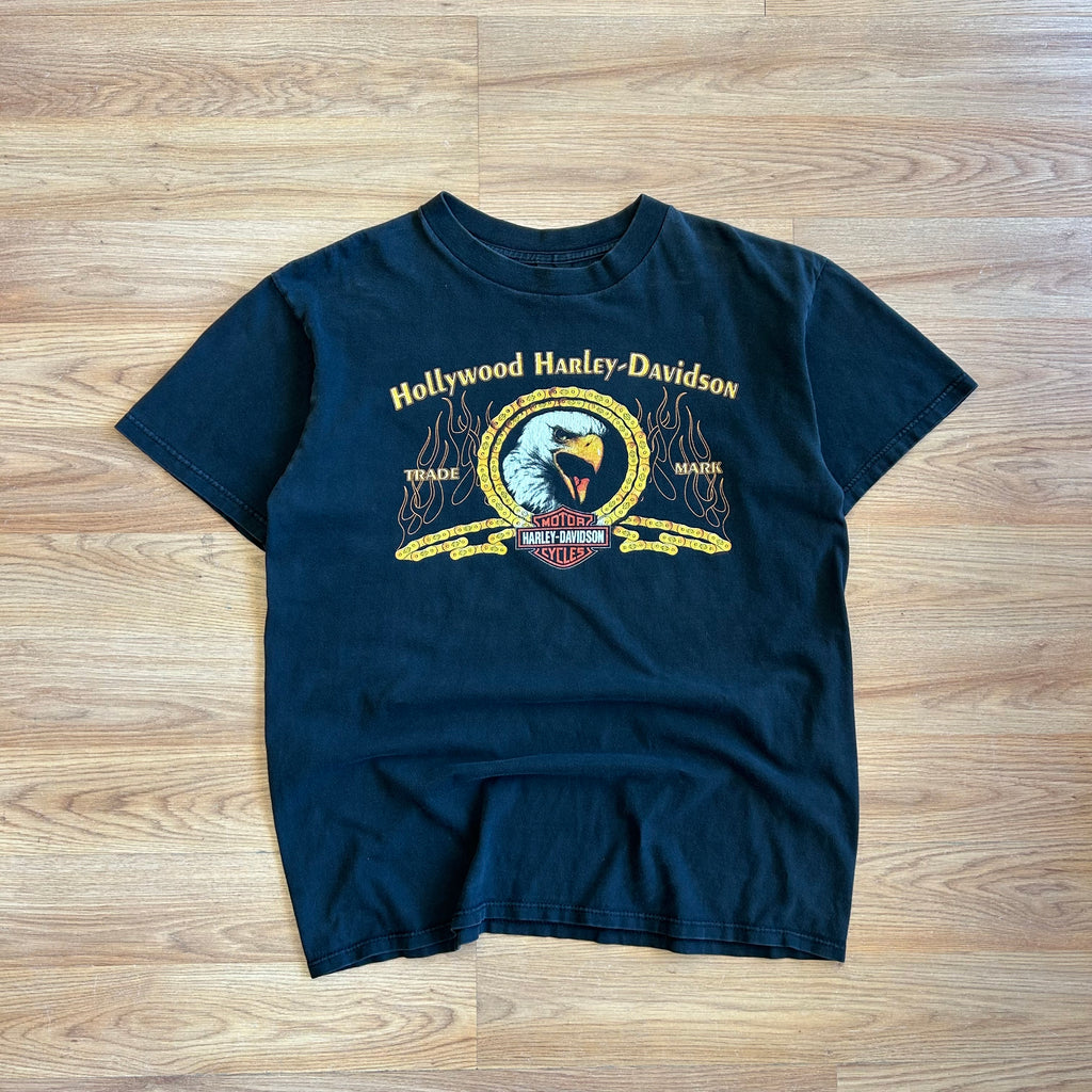 Vintage Harley Davidson Hollywood Eagle Parody T-shirt - Size Large