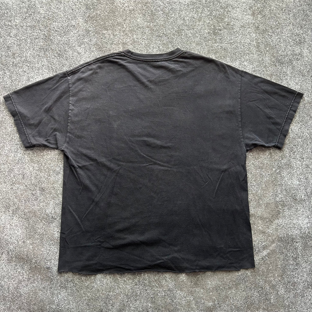 Vintage Faded Y2K Skull Cropped T-shirt