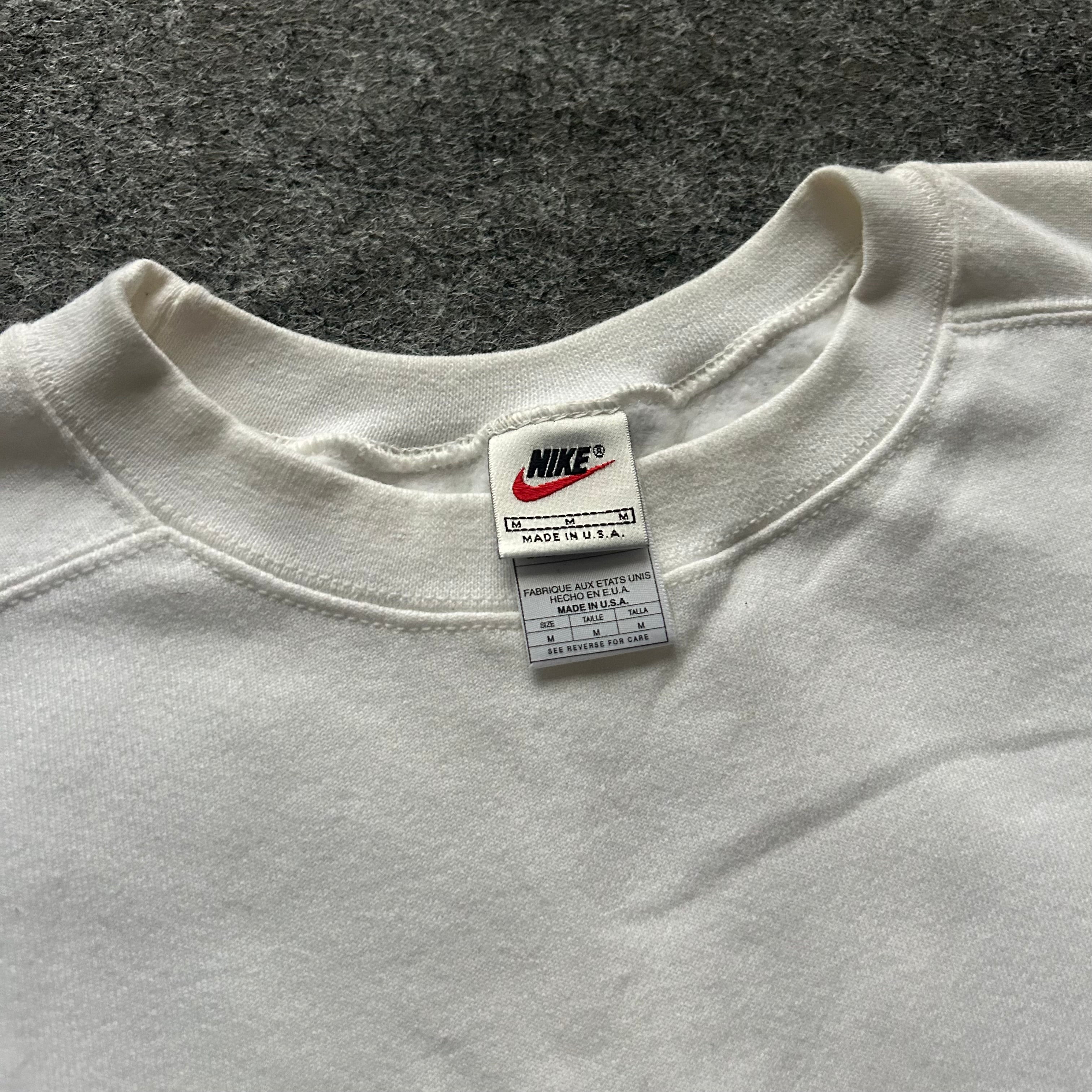 Vintage Nike Swoosh White Crewneck