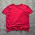 Vintage Distressed Polo Ralph Lauren Red T-shirt