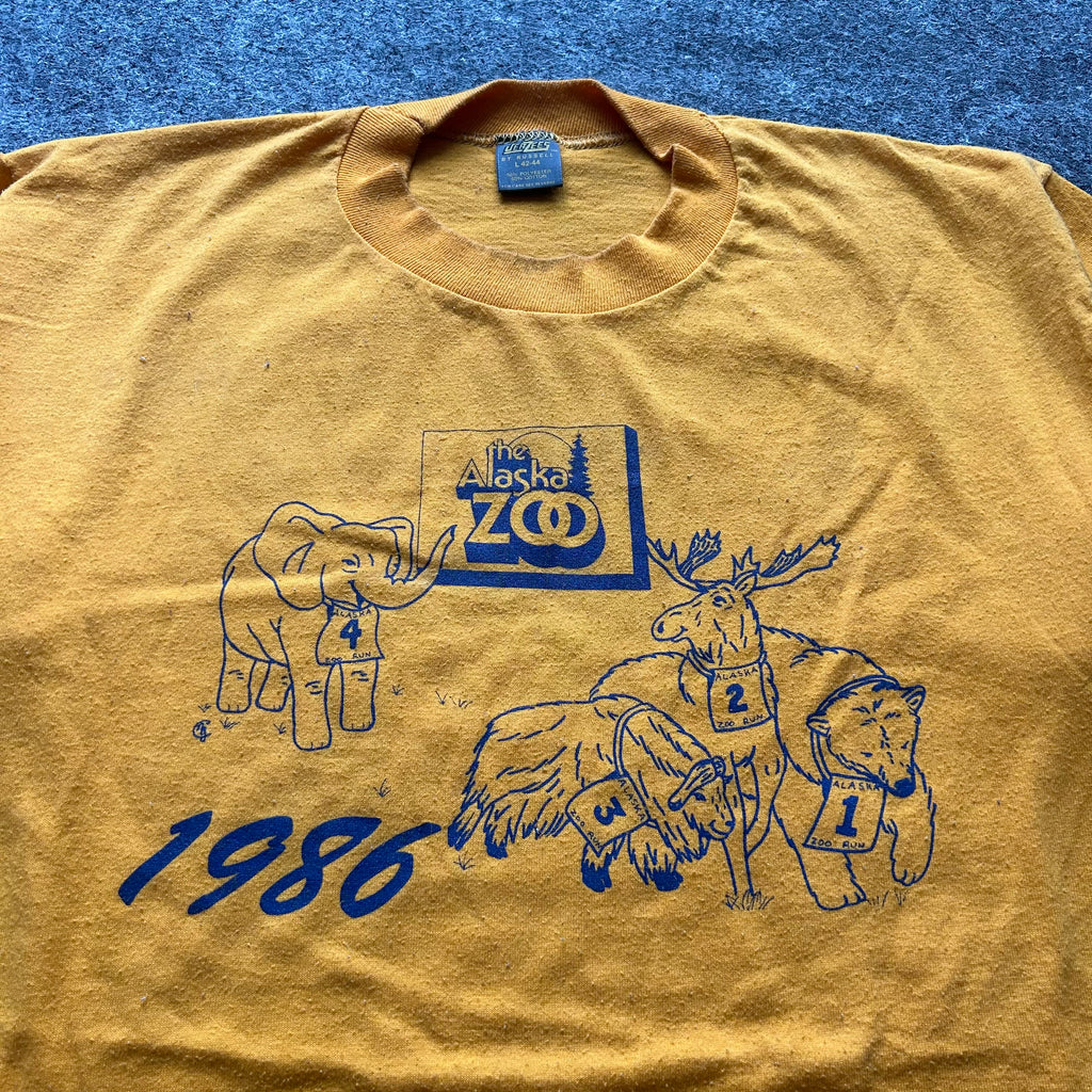 Vintage The Alaska Zoo Sponsor T-shirt