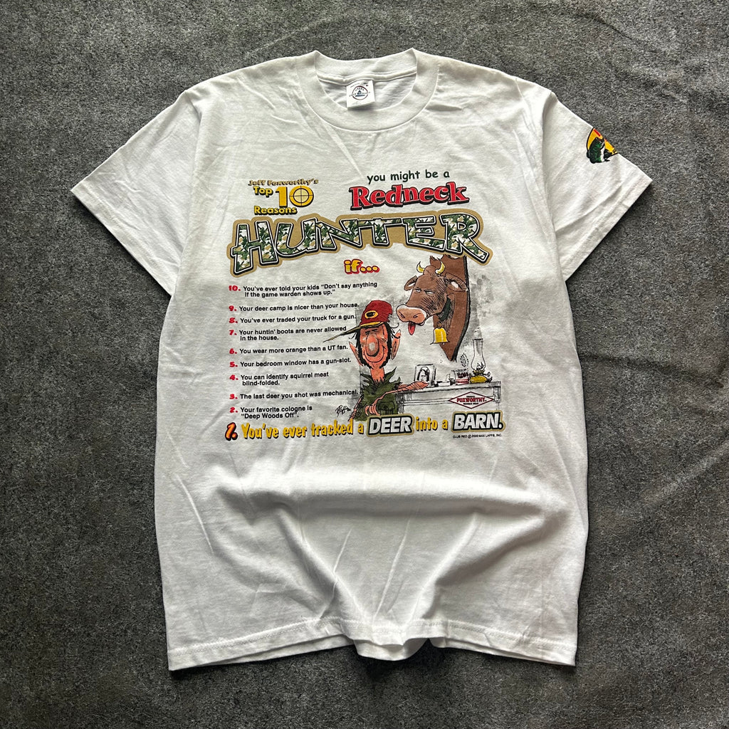 Vintage Top 10 Reasons Redneck Hunter Parody T-shirt