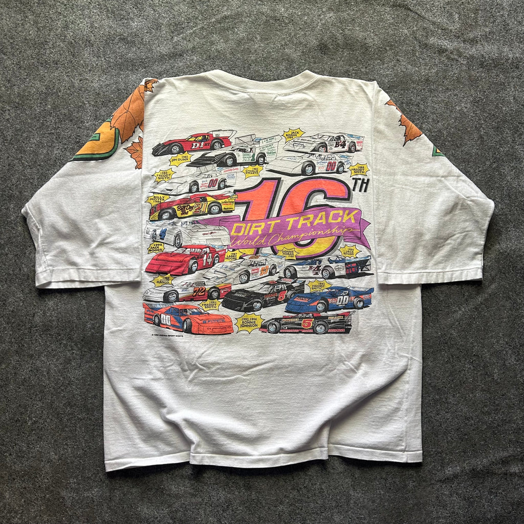 Vintage Pennsboro Dirt Track World Championship Racing Spell Out T-shirt