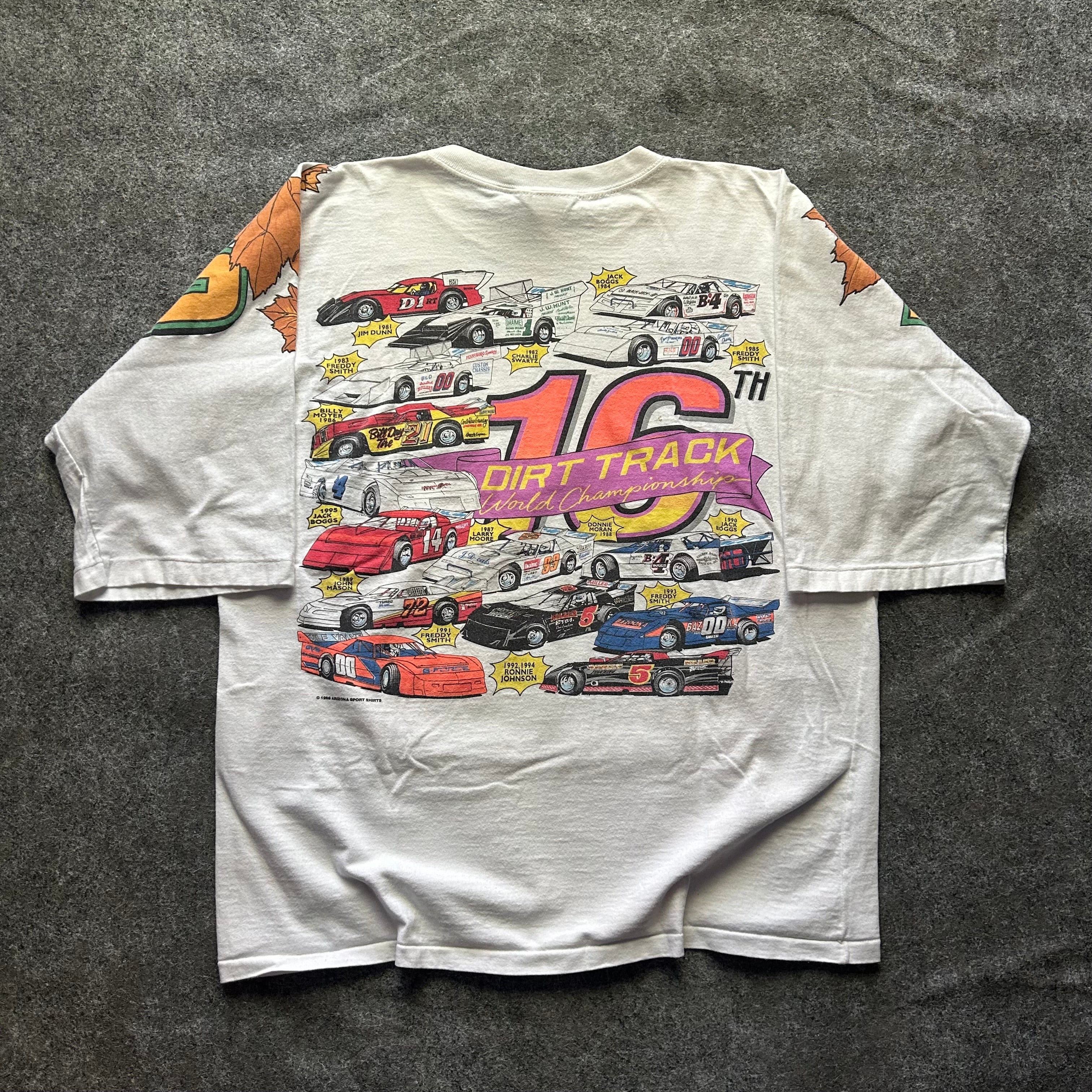 Vintage Pennsboro Dirt Track World Championship Racing Spell Out T-shirt