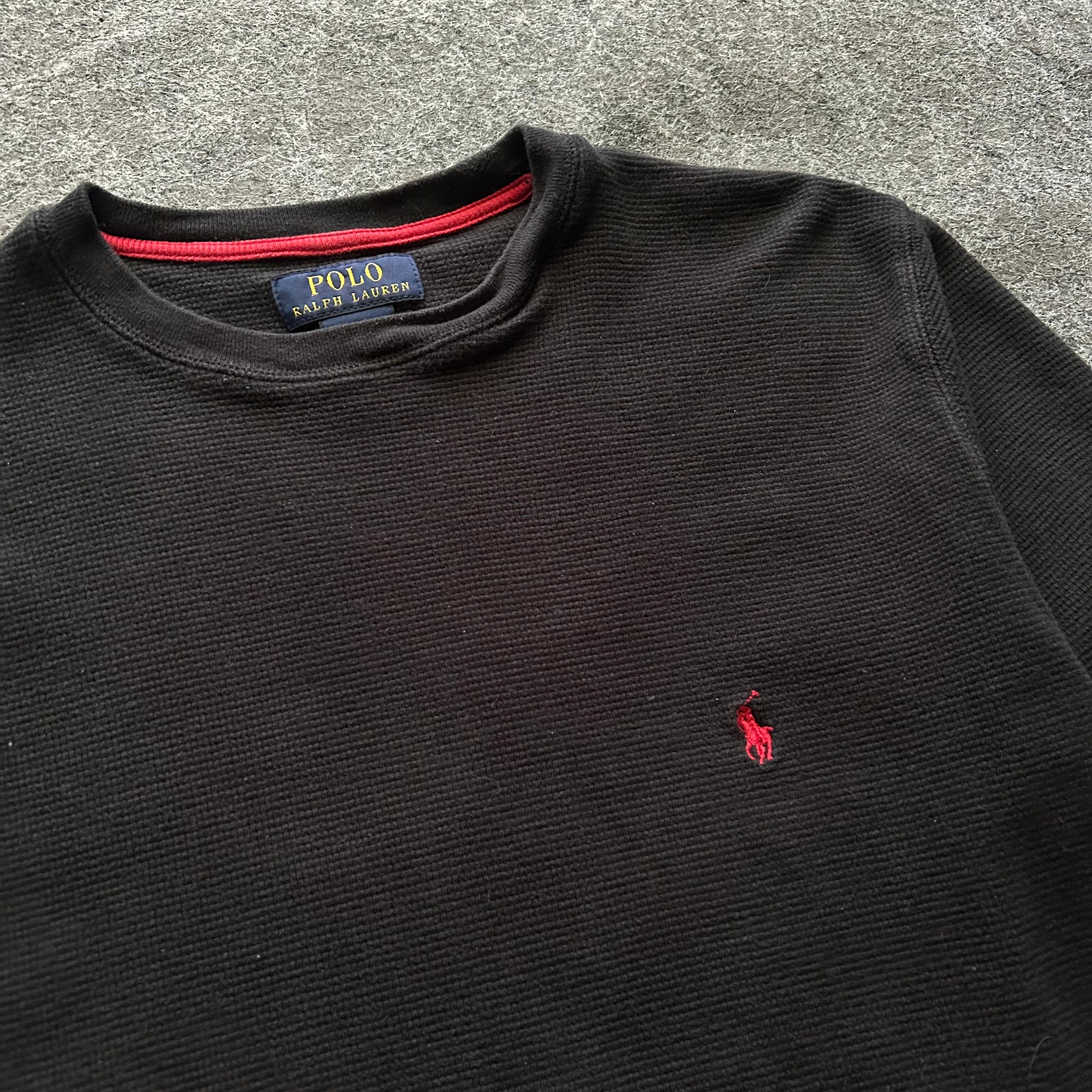 Vintage Polo Ralph Lauren Black Thermal