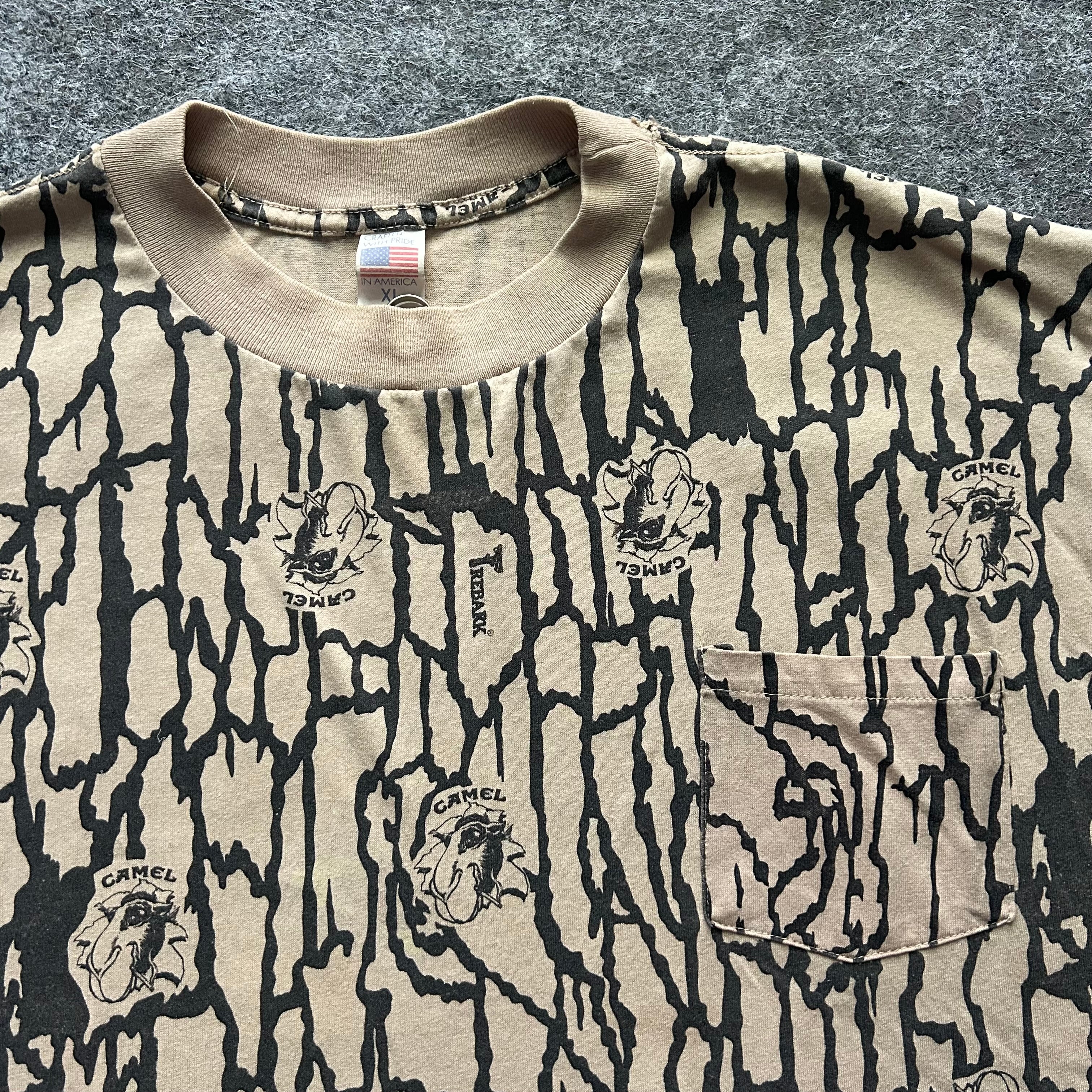 Vintage Camel Cigarettes Camouflage T-shirt