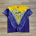 Vintage Minnesota Vikings Tie Dye AOP T-shirt - Size 2XL