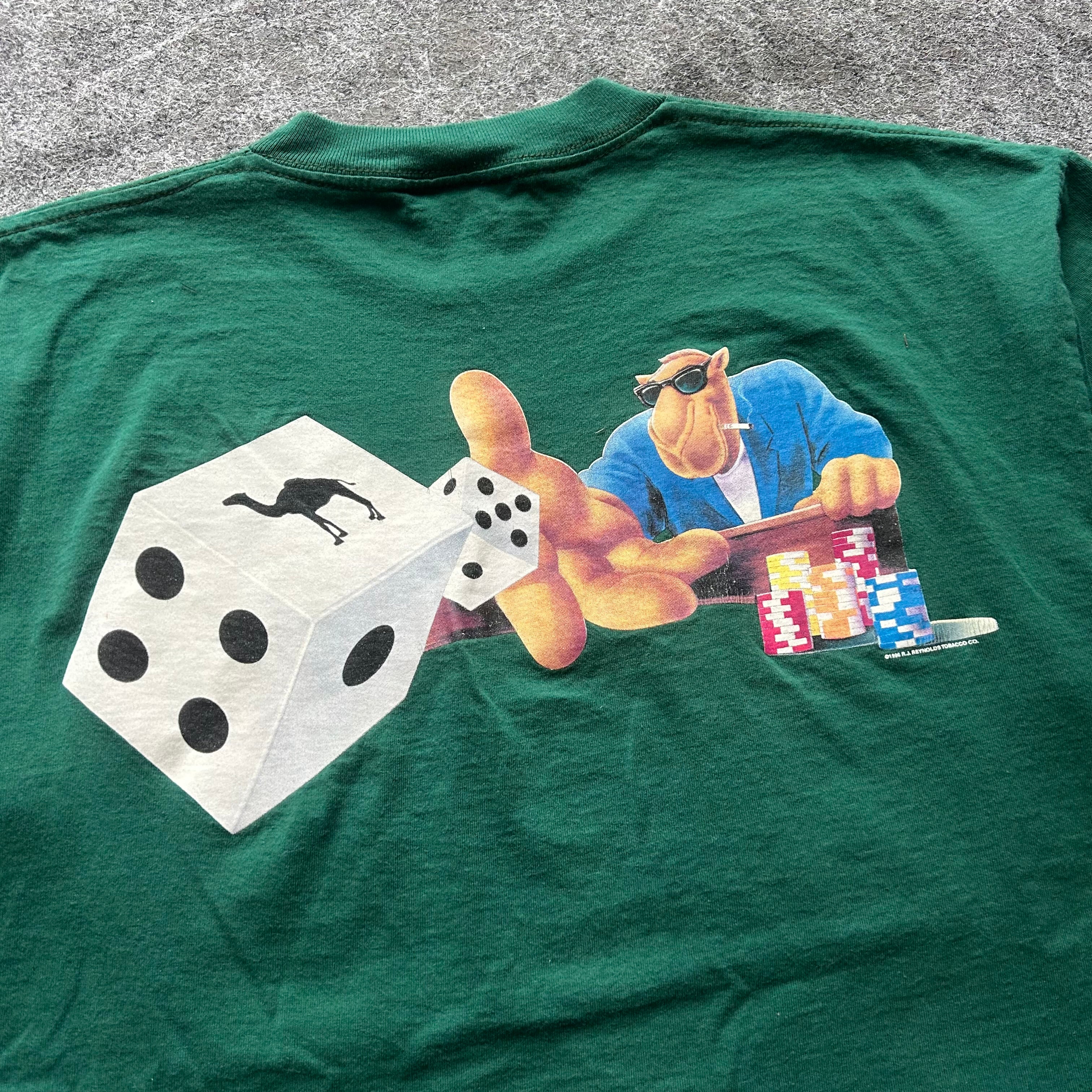 Vintage Camel Cigarettes Casino Dice Pocket T-shirt