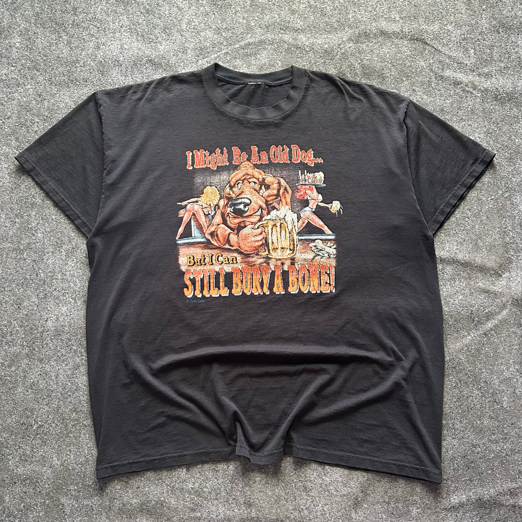 Vintage Old Dog Still Bury A Bone T-shirt