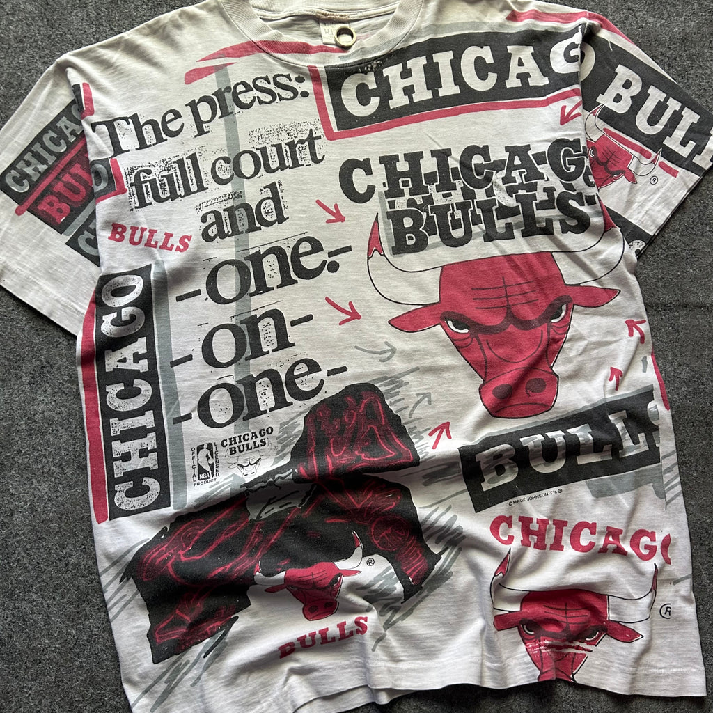 Vintage Chicago Bulls Magic Johnson’s T’s AOP T-shirt
