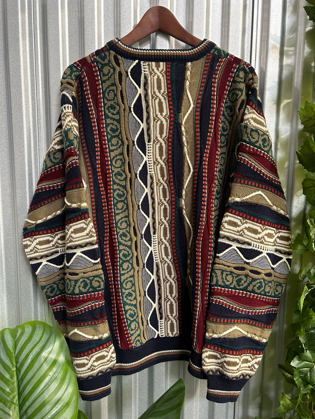 Vintage Coogi Styled Stat XX Knit Sweater - Size Large