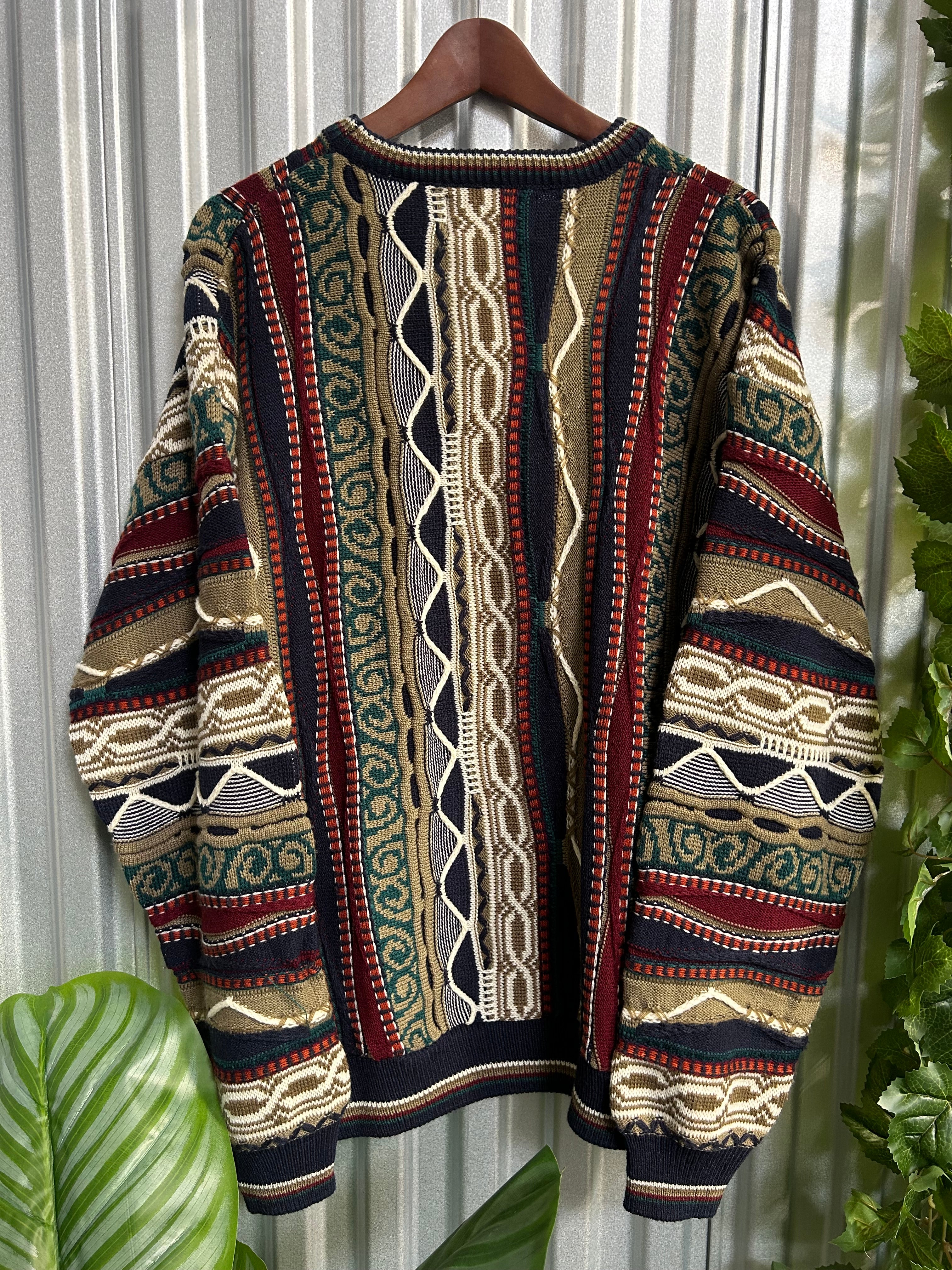 Vintage Coogi Styled Stat XX Knit Sweater - Size Large