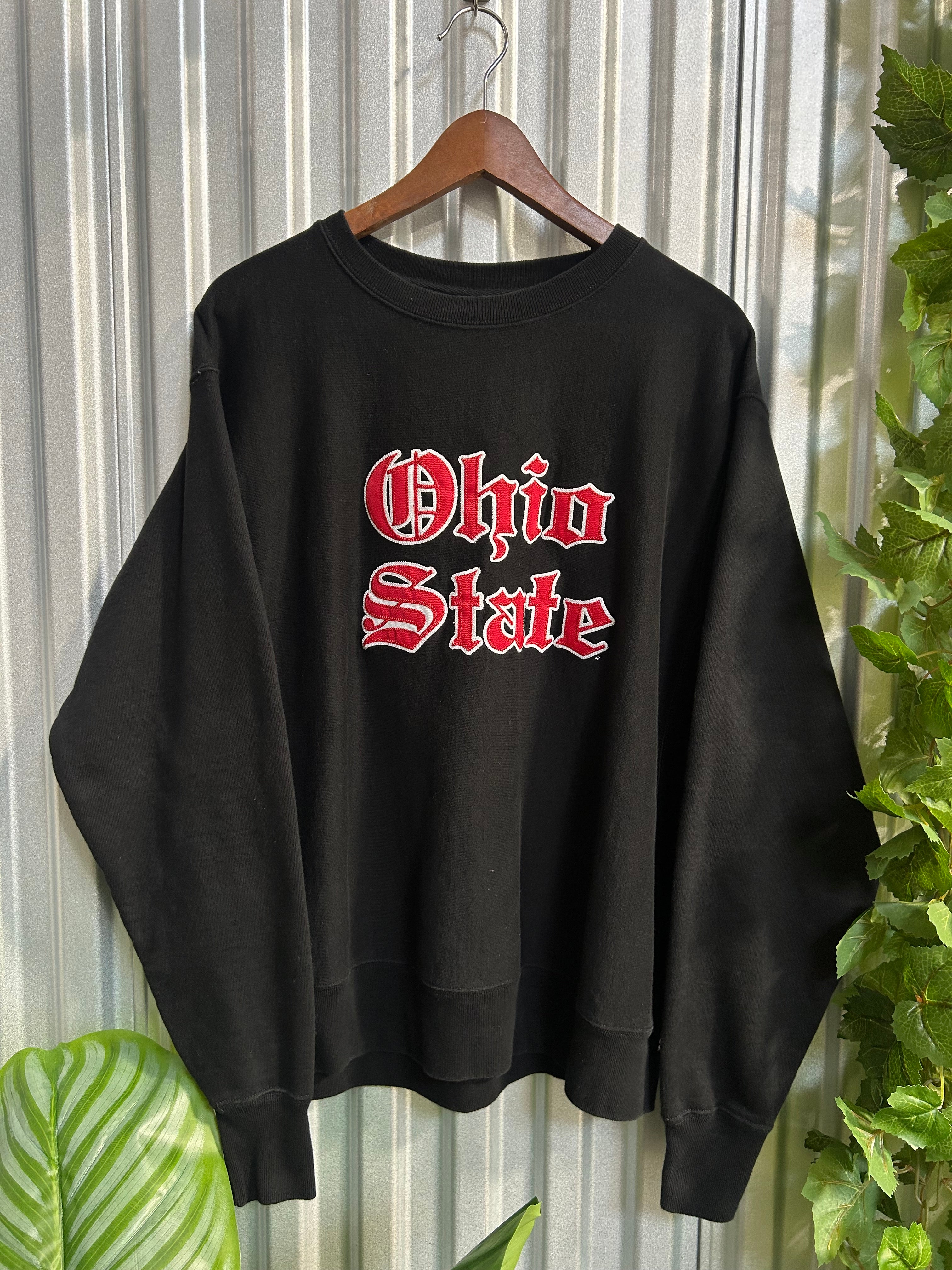 Vintage Ohio State Old English Champion Reverse Weave Crewneck- Size Large