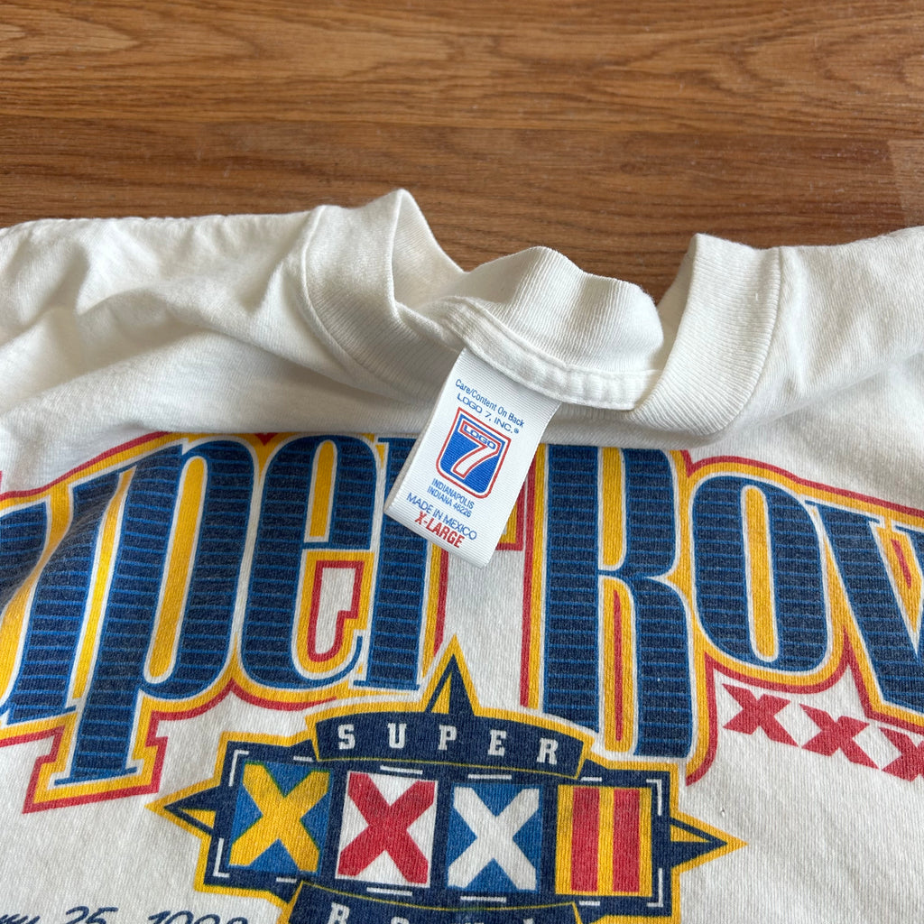 Vintage Super Bowl XXXII Green Bay Packers Vs Broncos T-shirt - Size XL