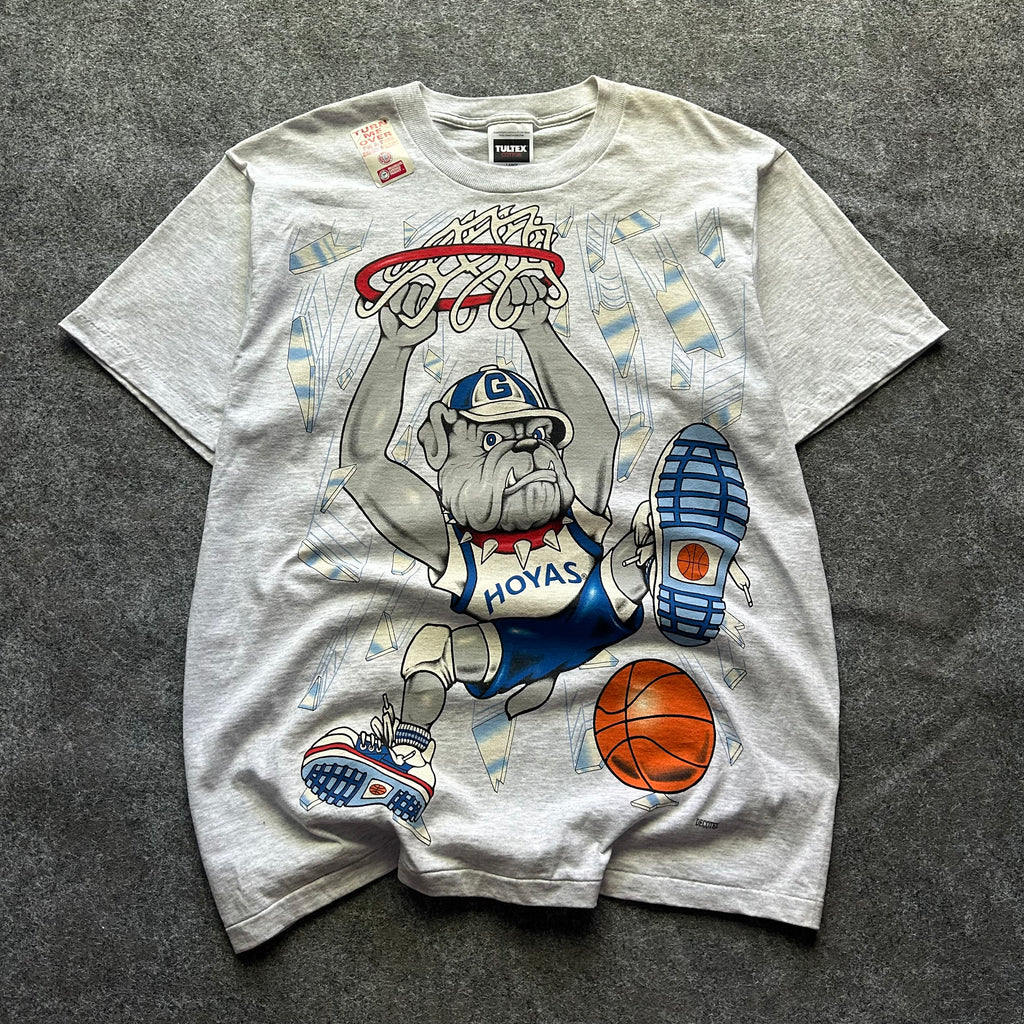 Brand New Vintage Georgetown Hoyas Break Through Shatter T-shirt