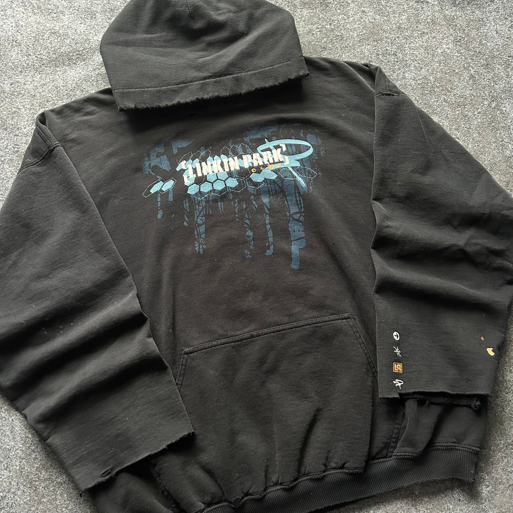 Vintage Thrashed Linkin Park Band Hoodie