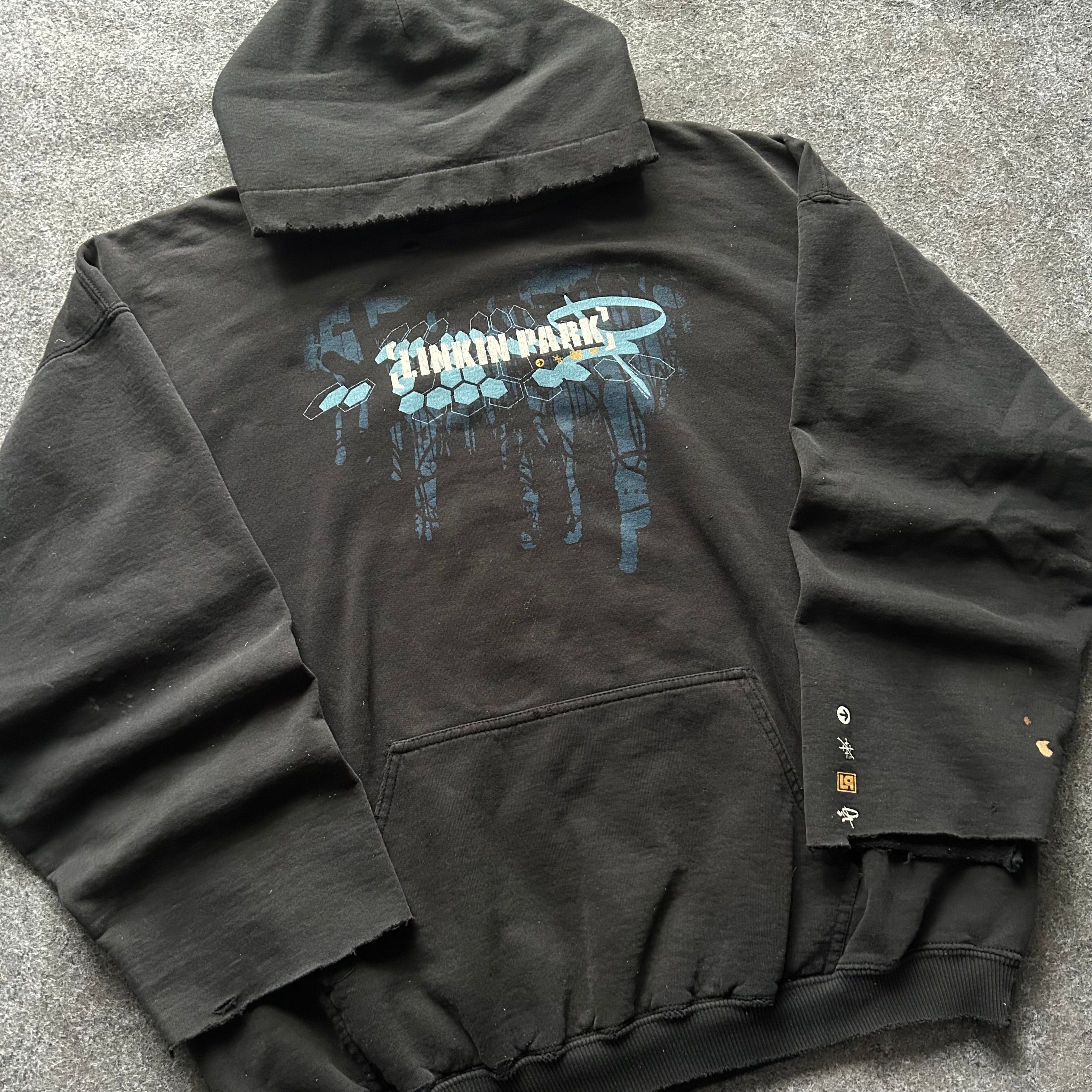 Vintage Thrashed Linkin Park Band Hoodie