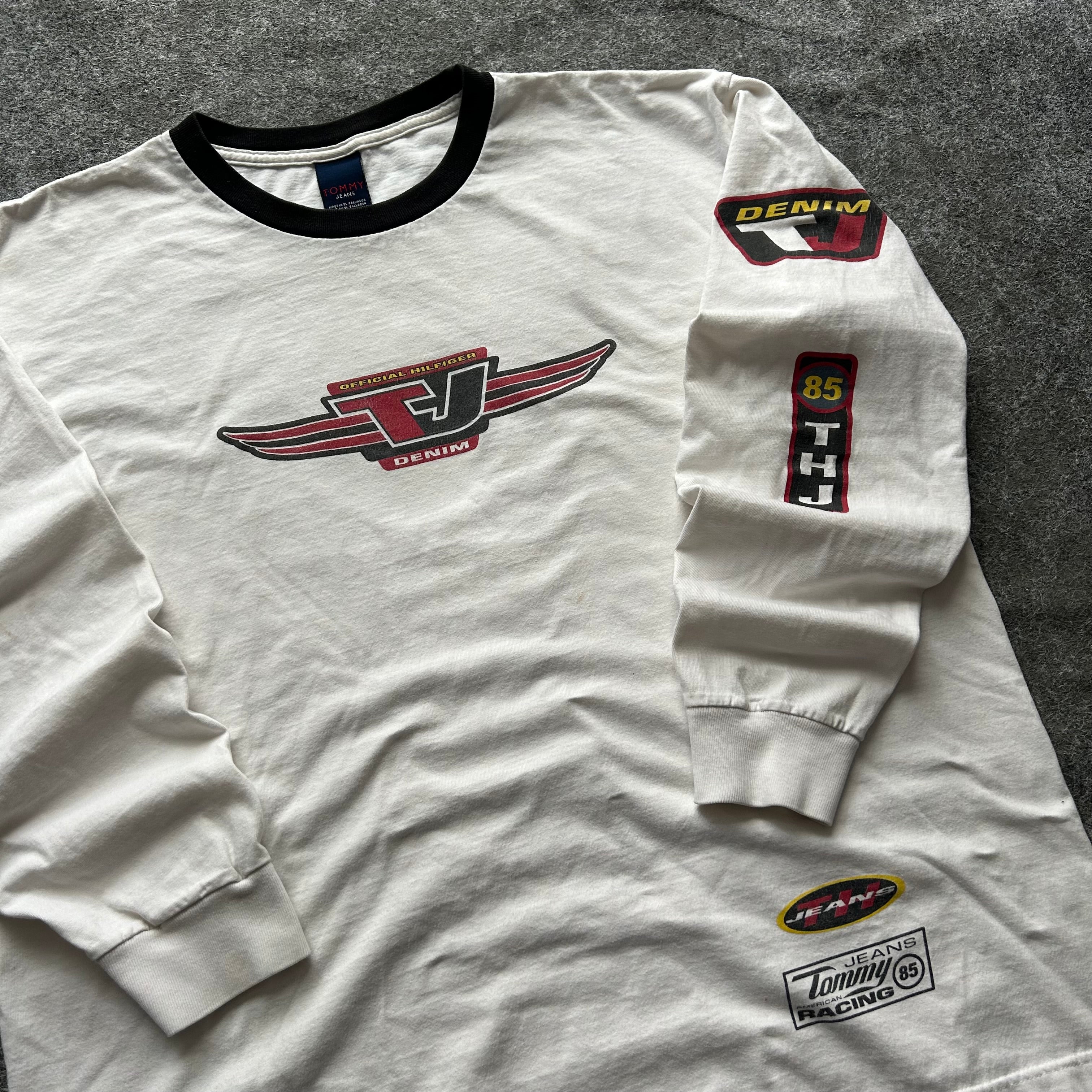 Vintage Tommy Hilfiger Denim Racing Long Sleeve Shirt