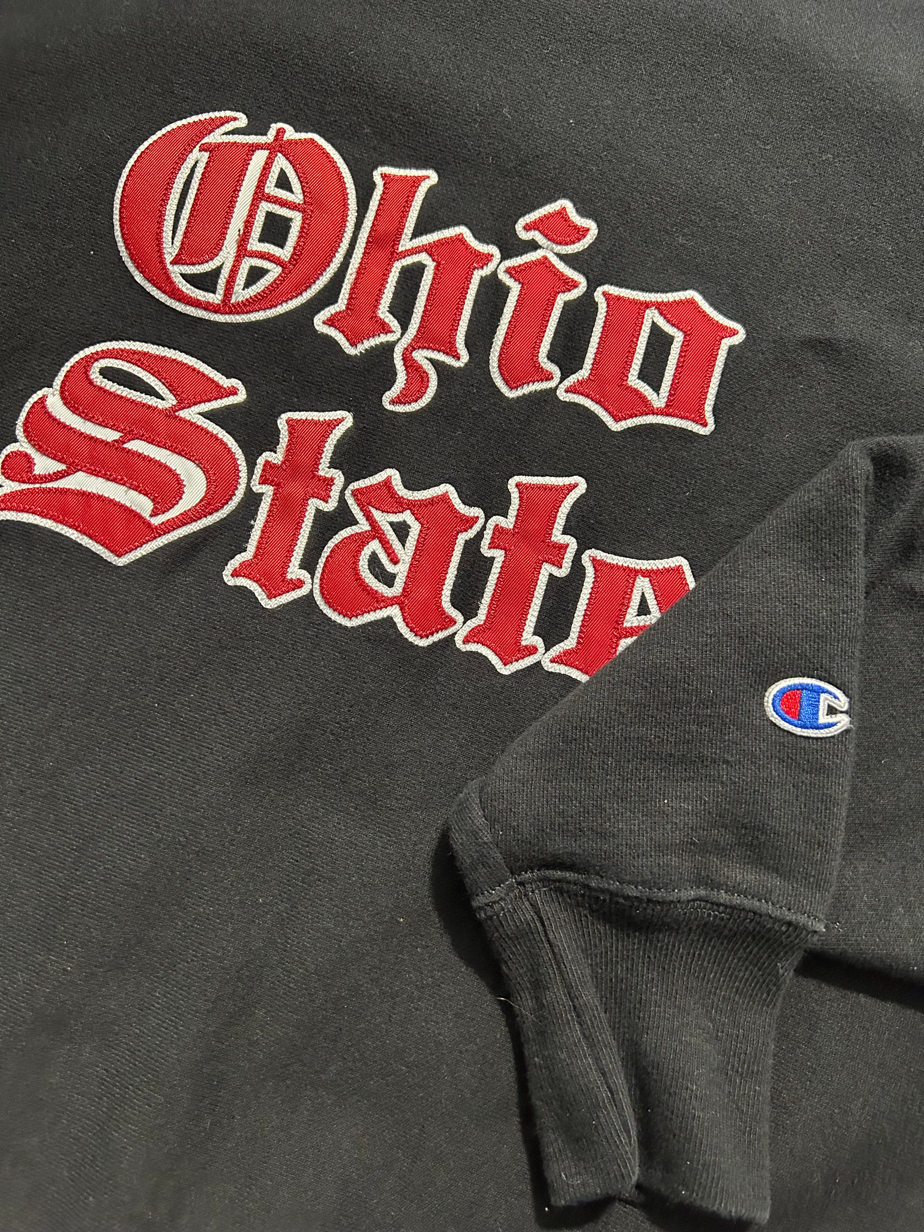 Vintage Ohio State Old English Champion Reverse Weave Crewneck- Size Large