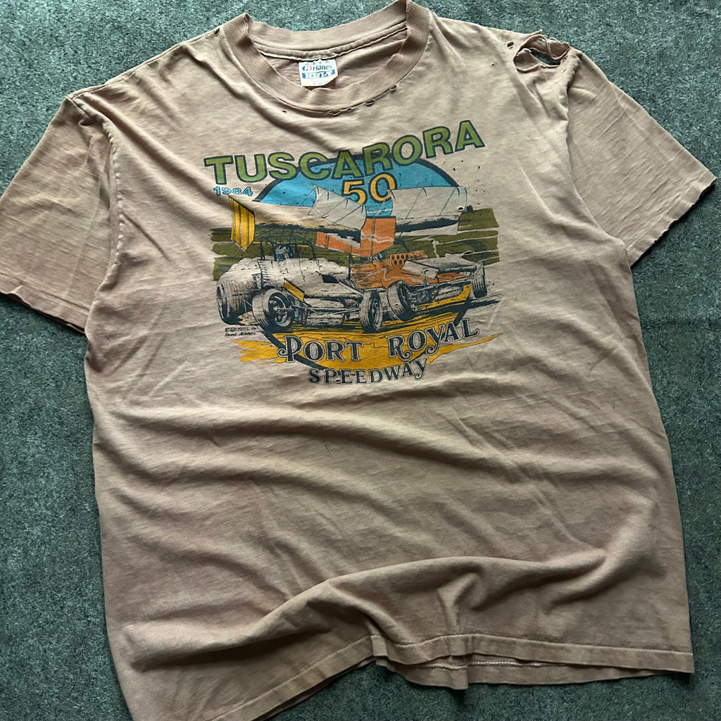 Vintage Thrashed Tuscarora Speedway T-shirt