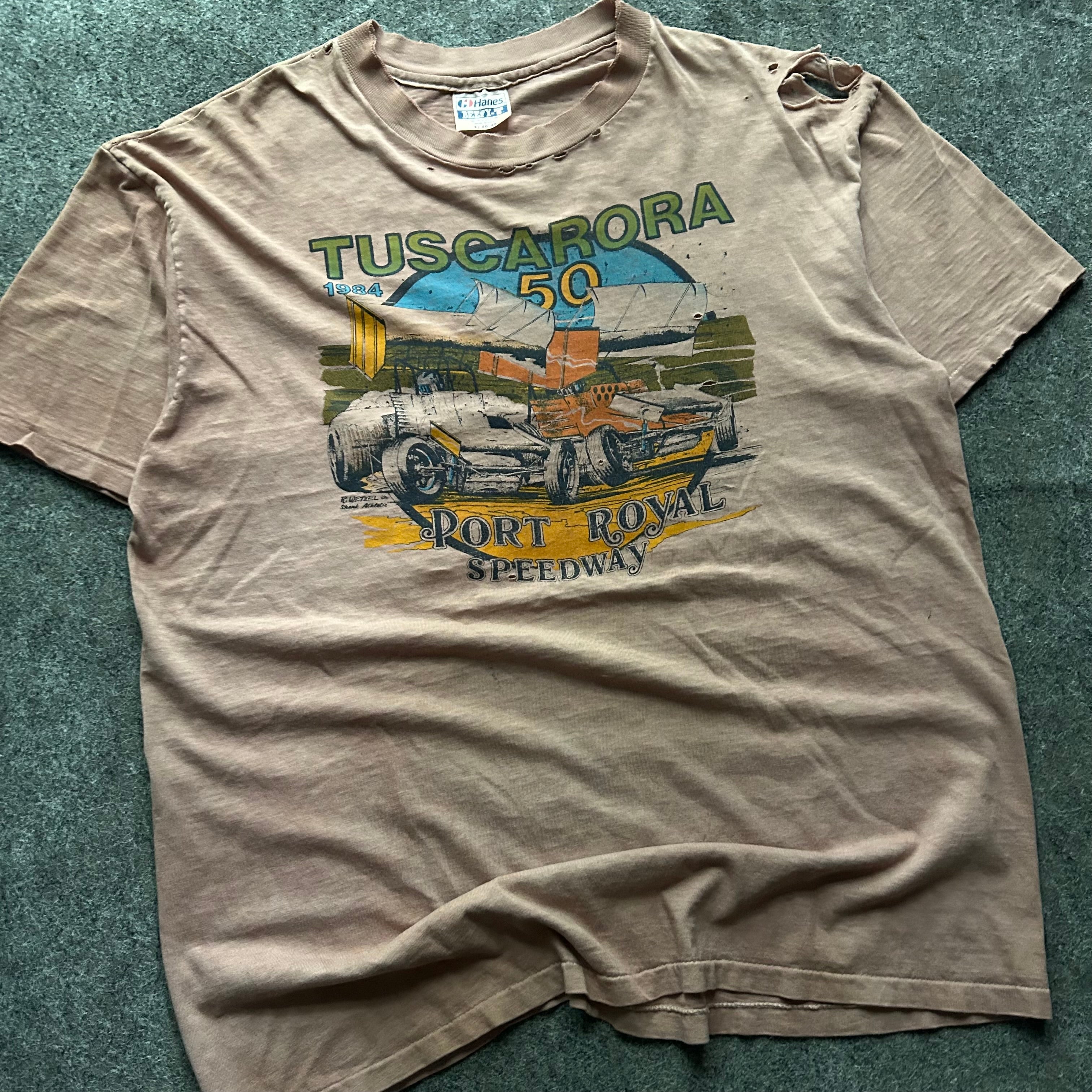 Vintage Thrashed Tuscarora Speedway T-shirt