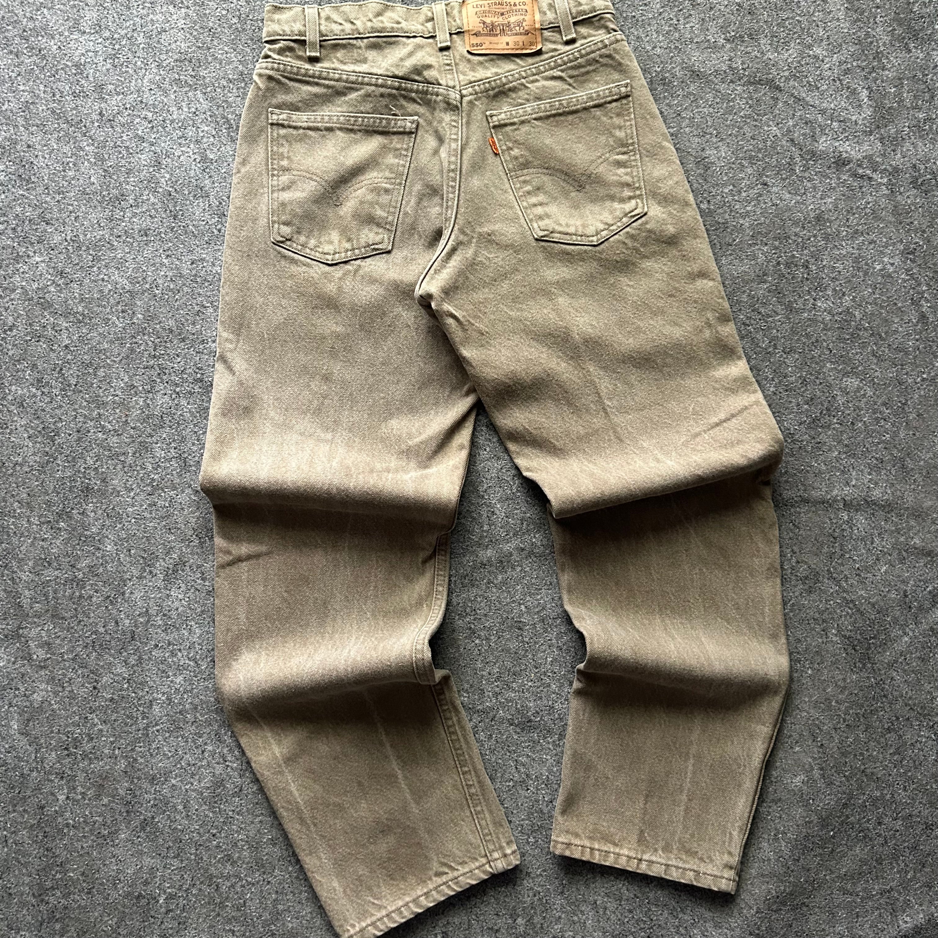 Vintage Green Levi’s 550 Orange Tab Jeans
