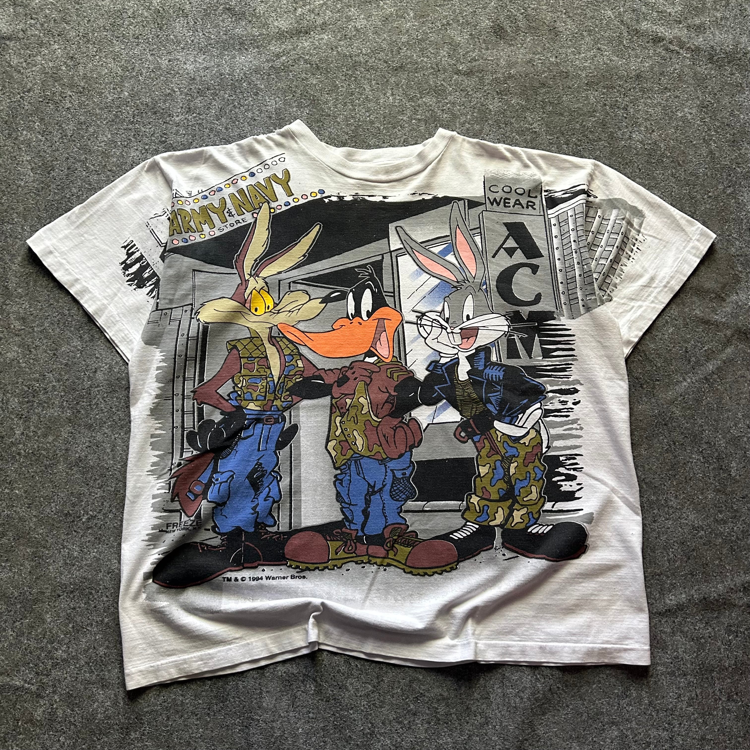 Vintage Warner Bros. Army & Navy Made In America AOP T-shirt