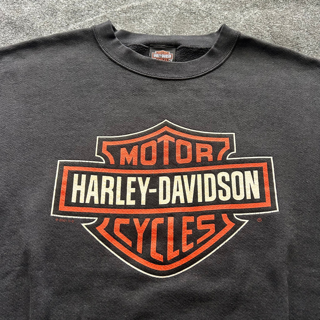 Vintage Harley Davidson Big Emblem Crewneck