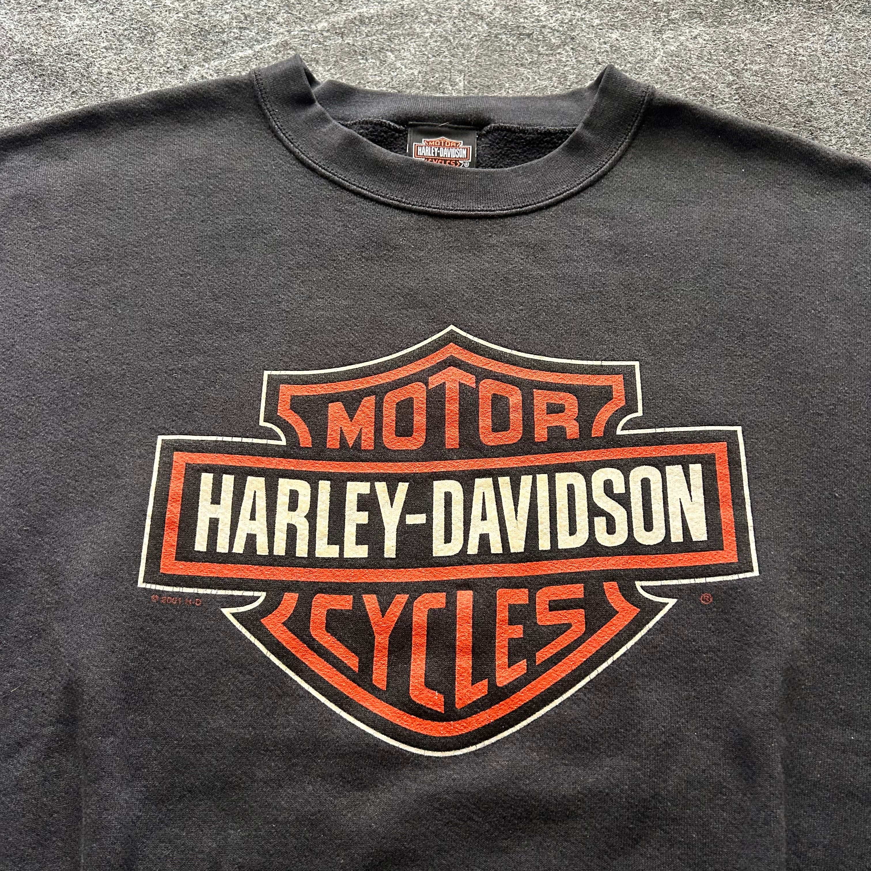 Vintage Harley Davidson Big Emblem Crewneck
