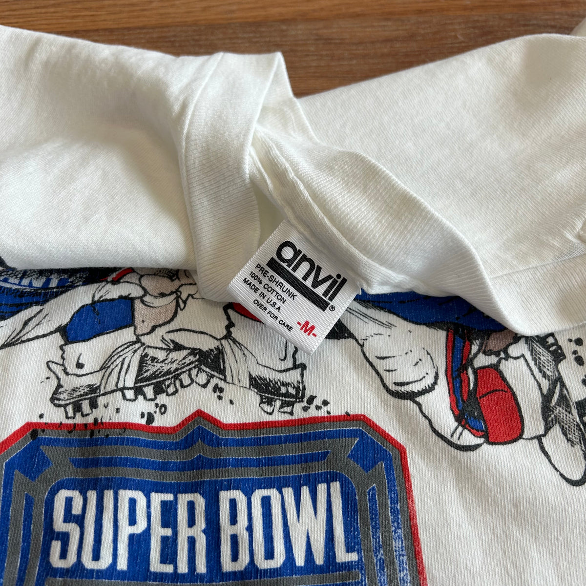 Vintage Superbowl XXV Giants Vs Bills T-shirt - Size Medium