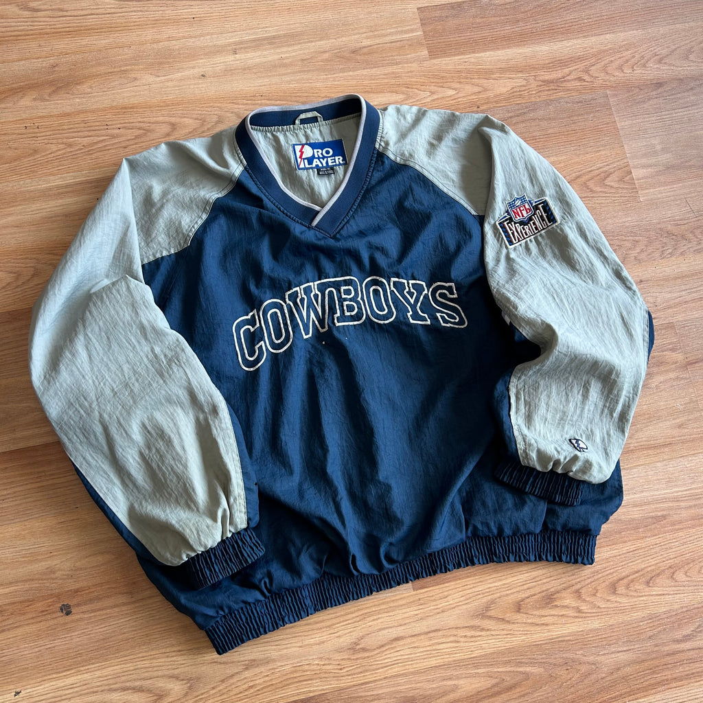 Vintage Dallas Cowboys Pro Player Windbreaker Jacket - Size XL