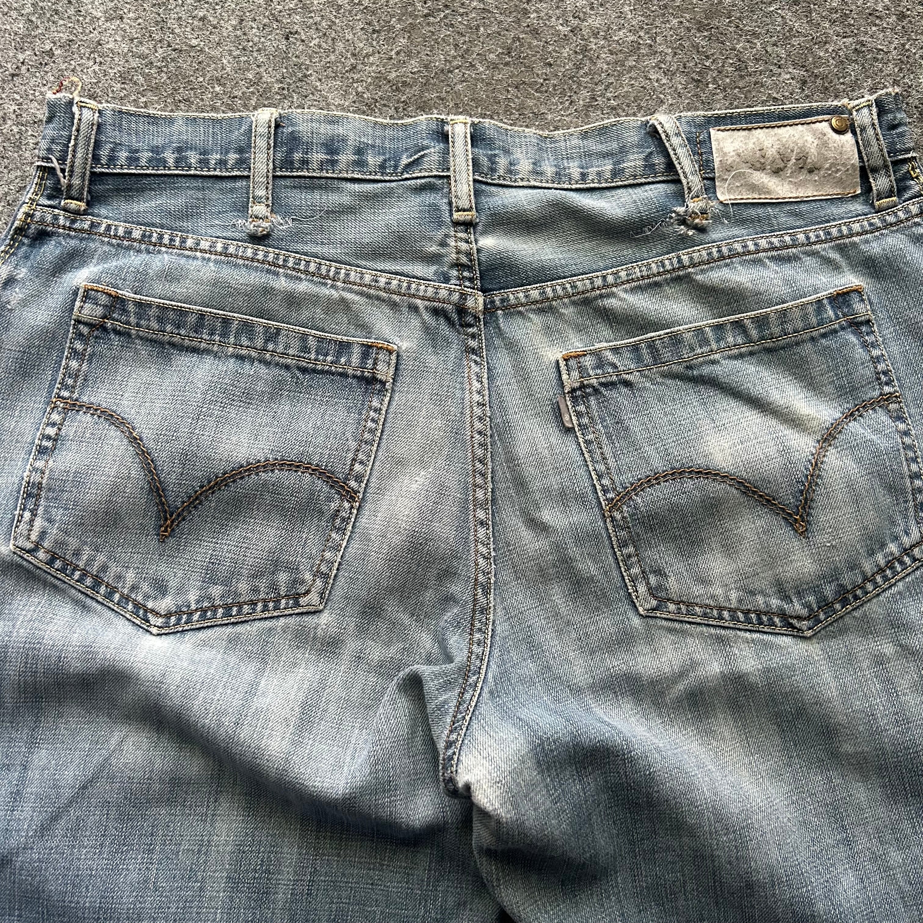 Vintage Thrashed Silvertab Baggy Levi’s Blue Jeans