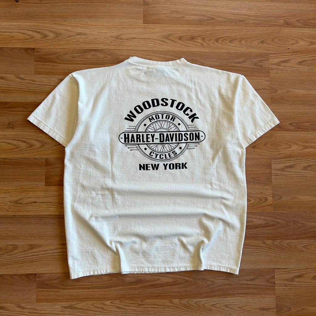 Vintage Harley Davidson Center Wing T-shirt - Size 2XL