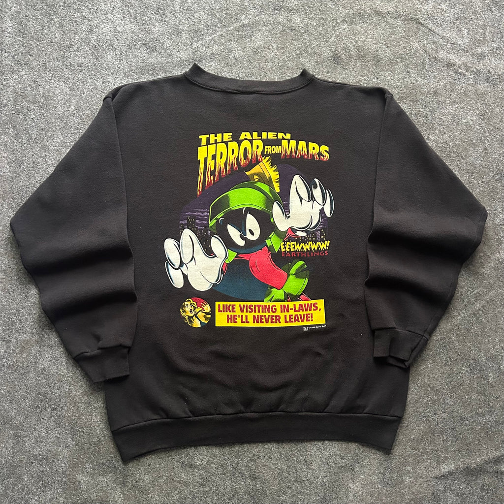 Vintage Alien Terror From Mars Marvin The Martian Crewneck