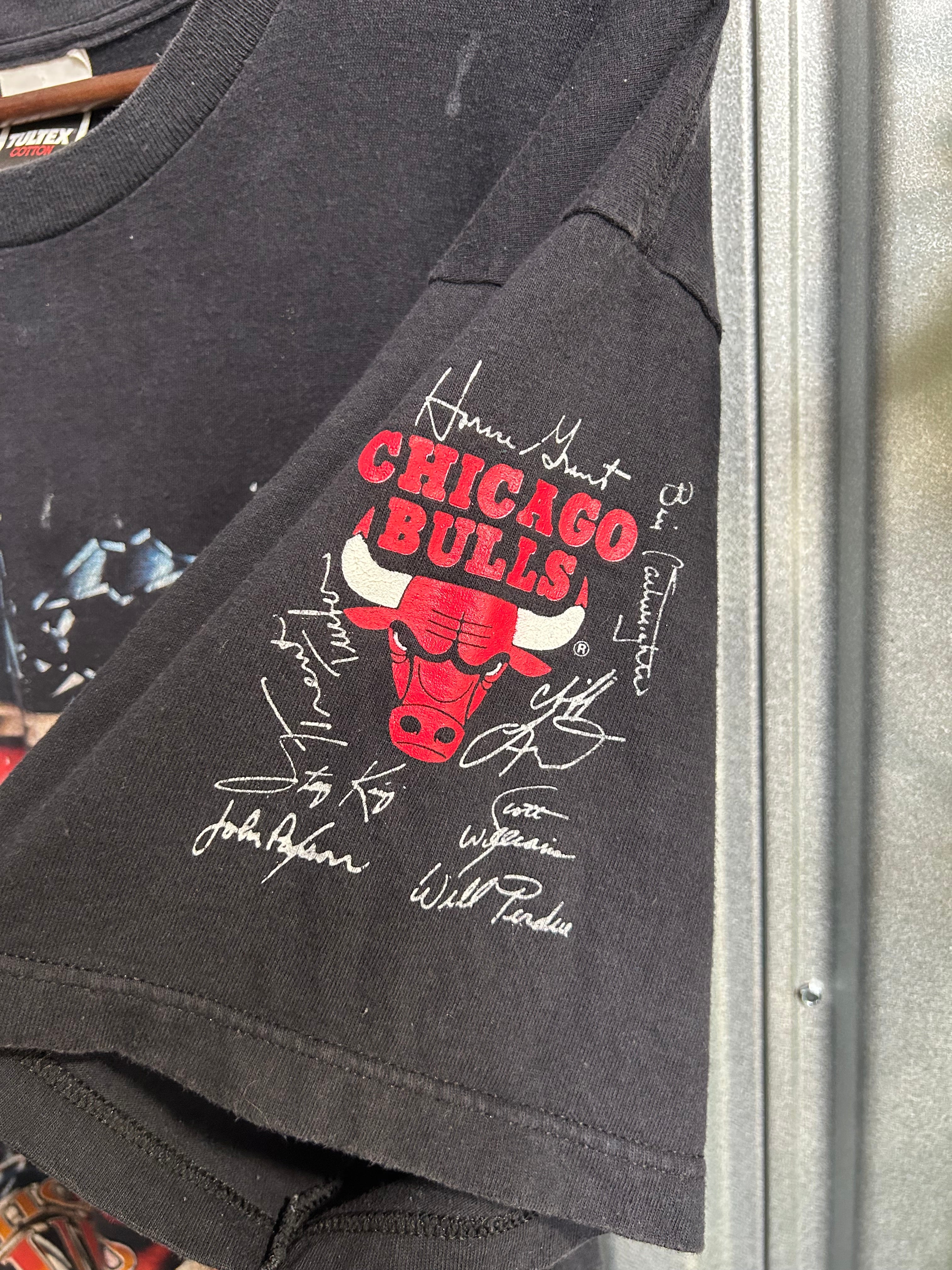 Vintage Chicago Bulls Shattered Backboard T-shirt - Size XL