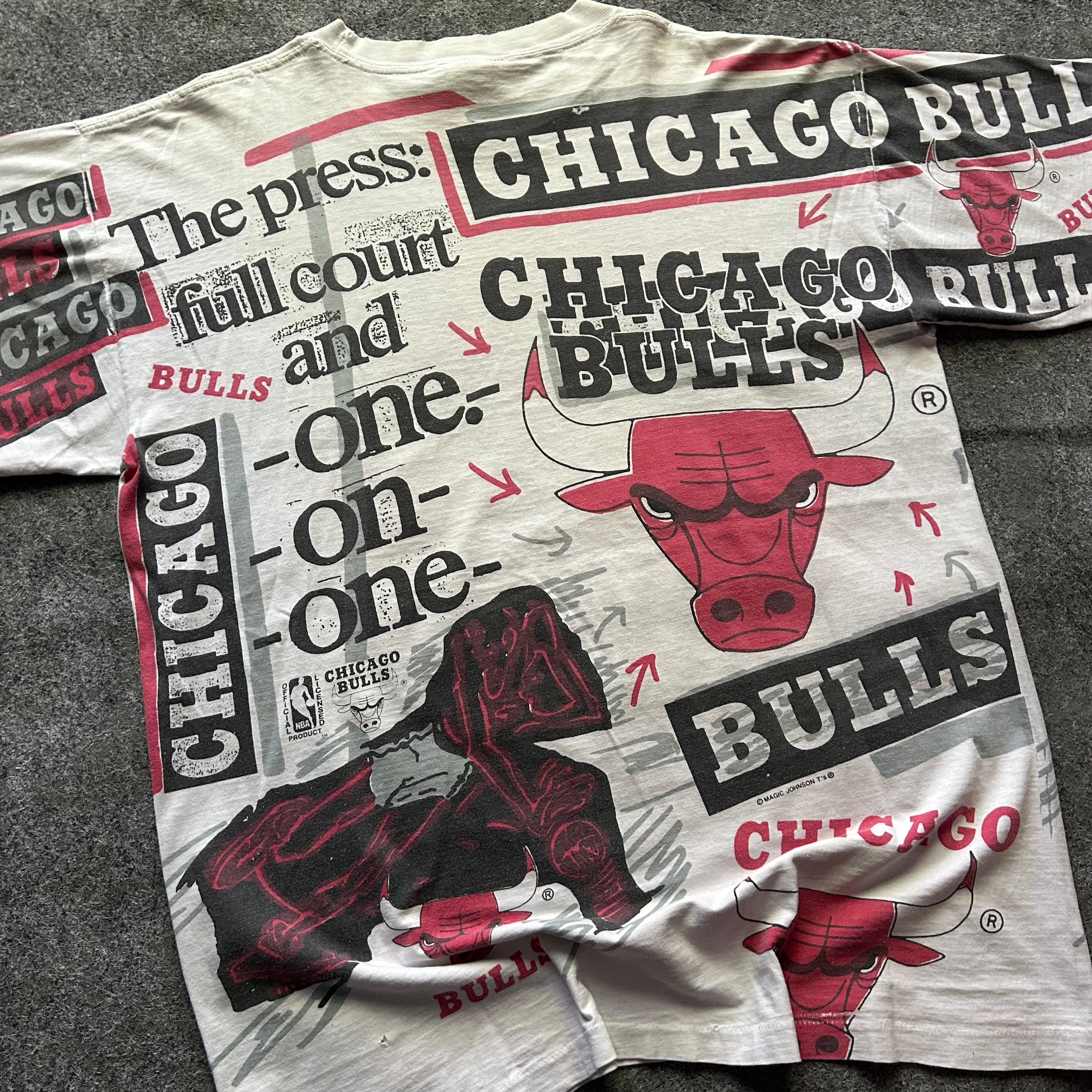 Vintage Chicago Bulls Magic Johnson’s T’s AOP T-shirt