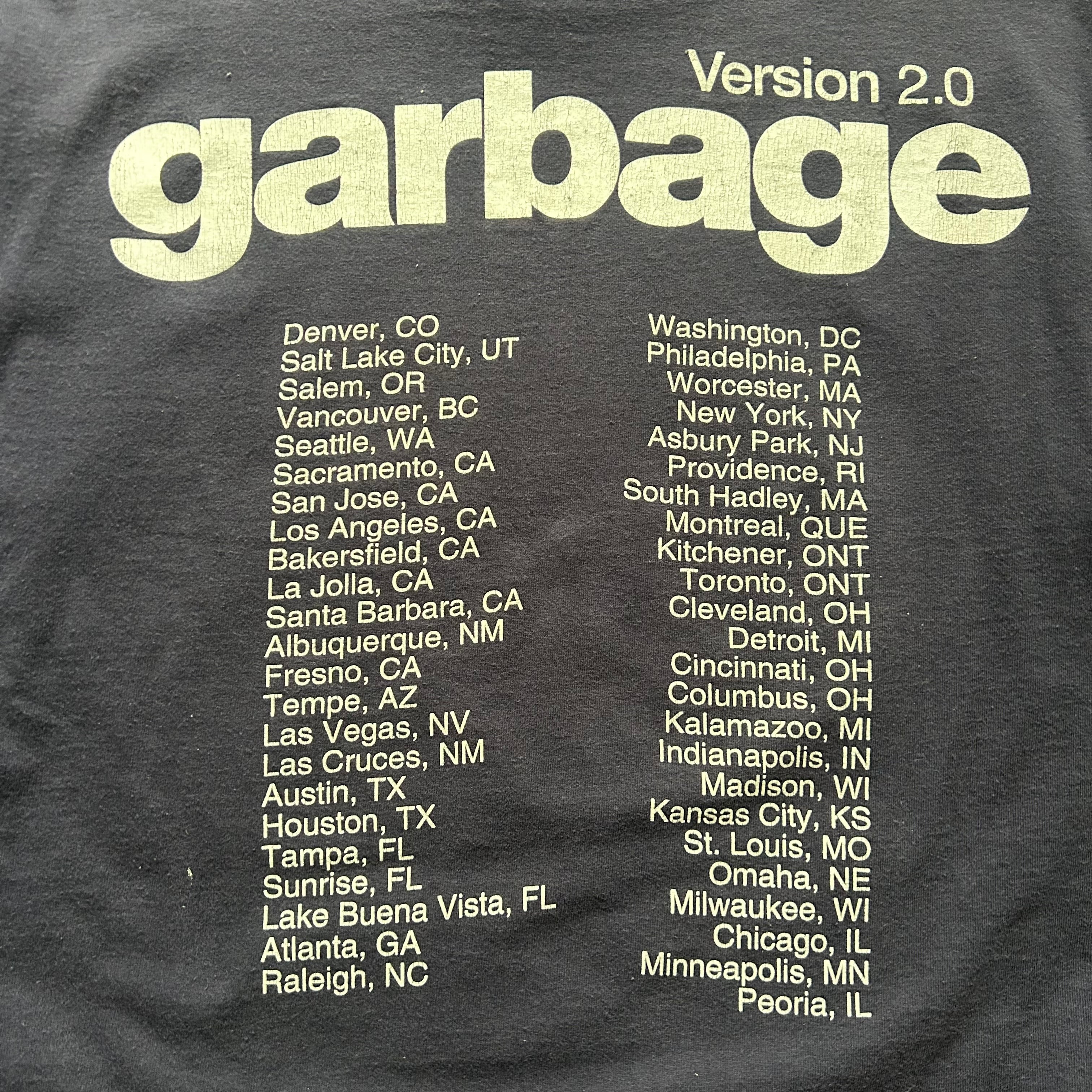 Vintage Garbage Version 2.0 Band T-shirt