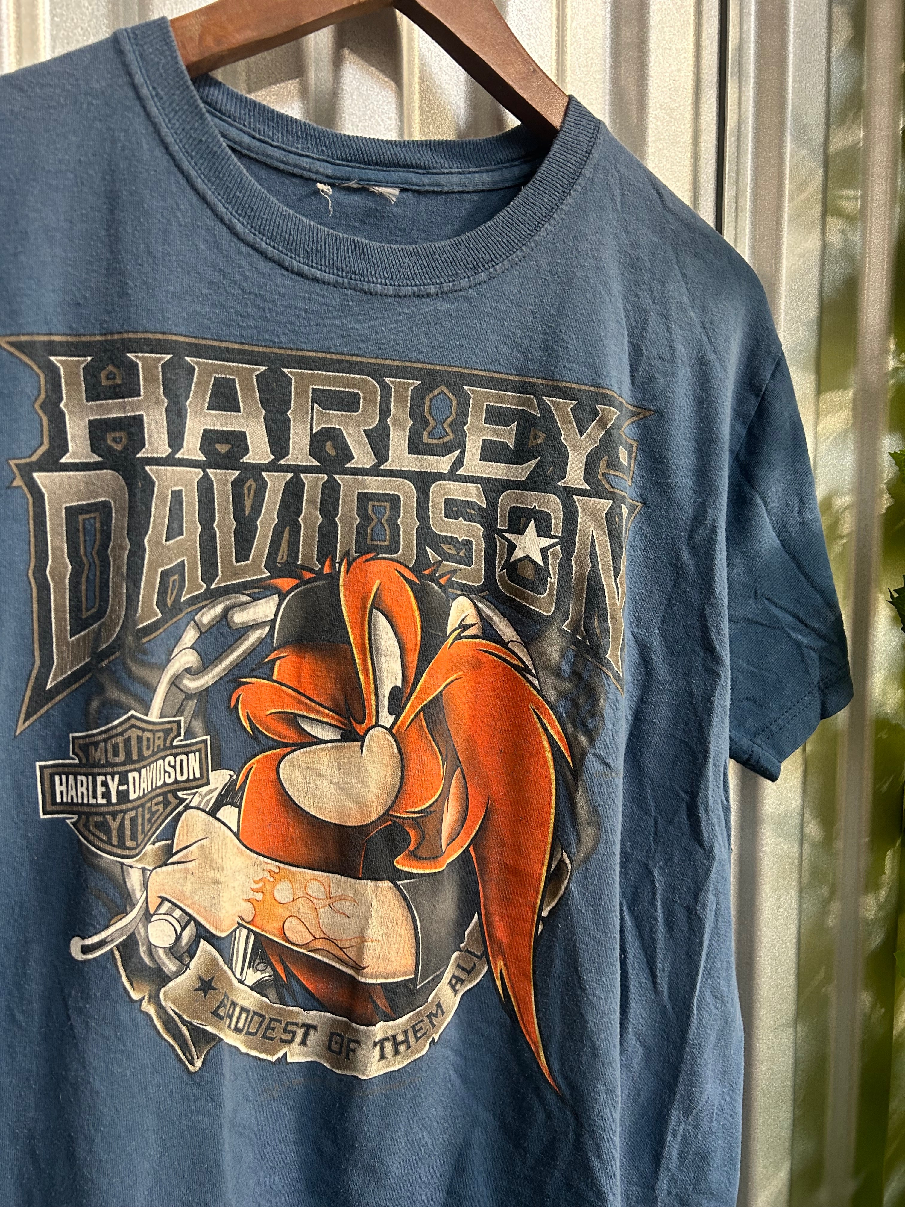 Vintage Harley Davidson Warner Bros Baddest of Them All T-shirt - Size Large