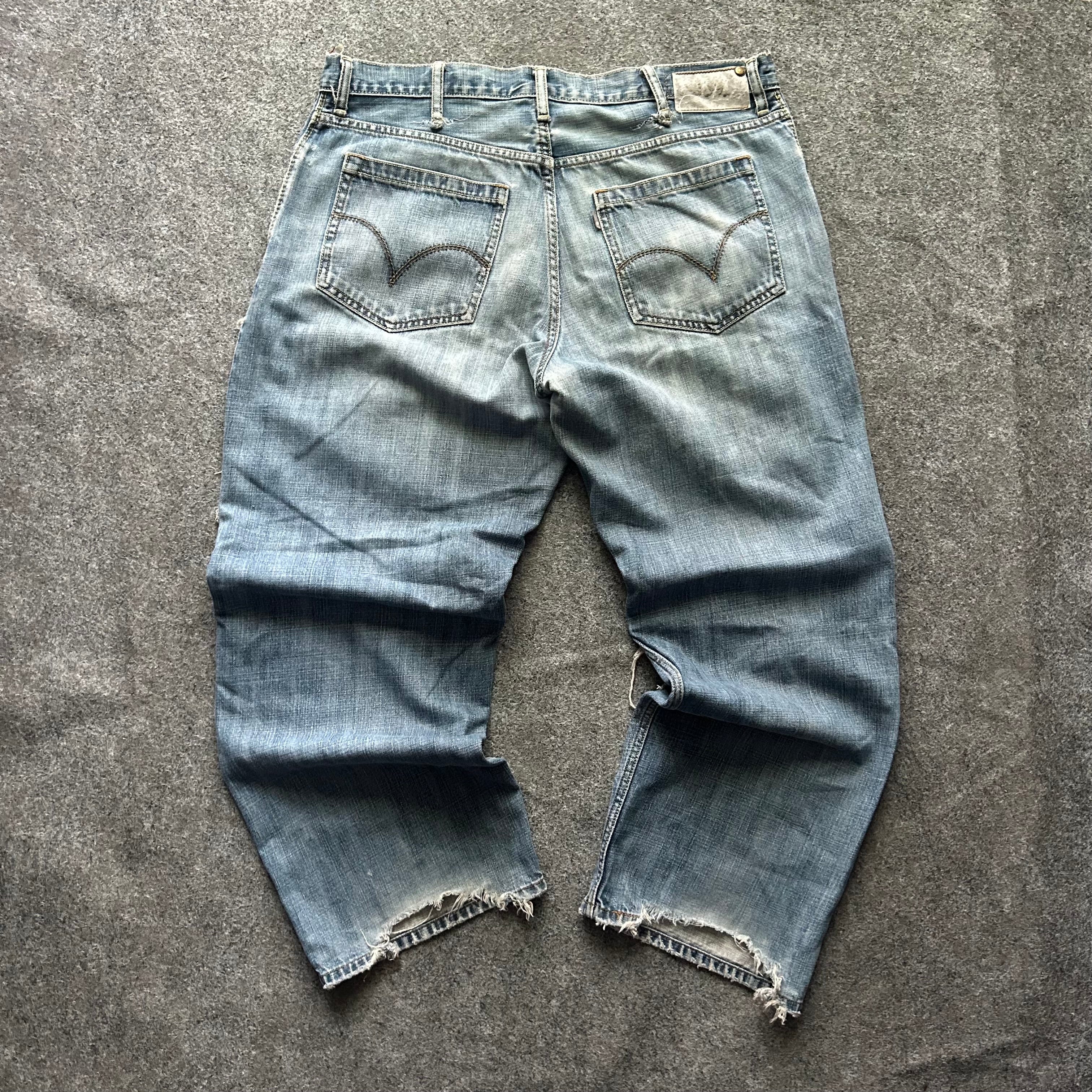 Vintage Thrashed Silvertab Baggy Levi’s Blue Jeans