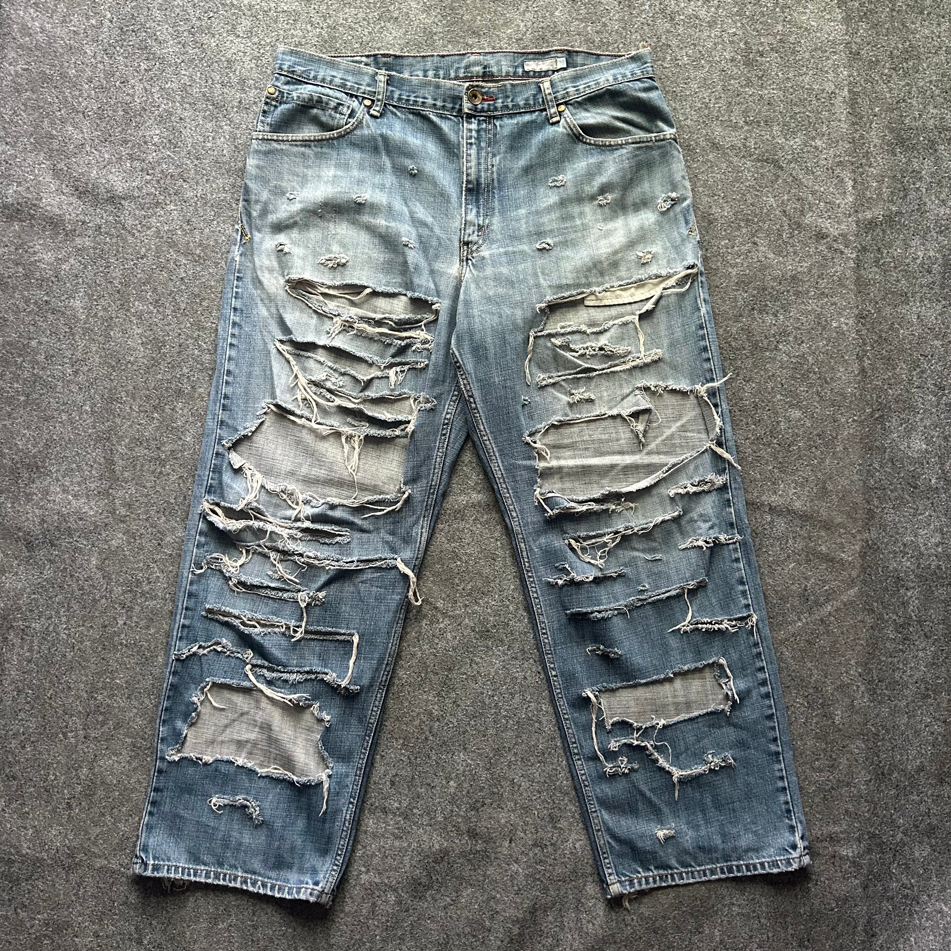 Vintage Thrashed Silvertab Baggy Levi’s Blue Jeans