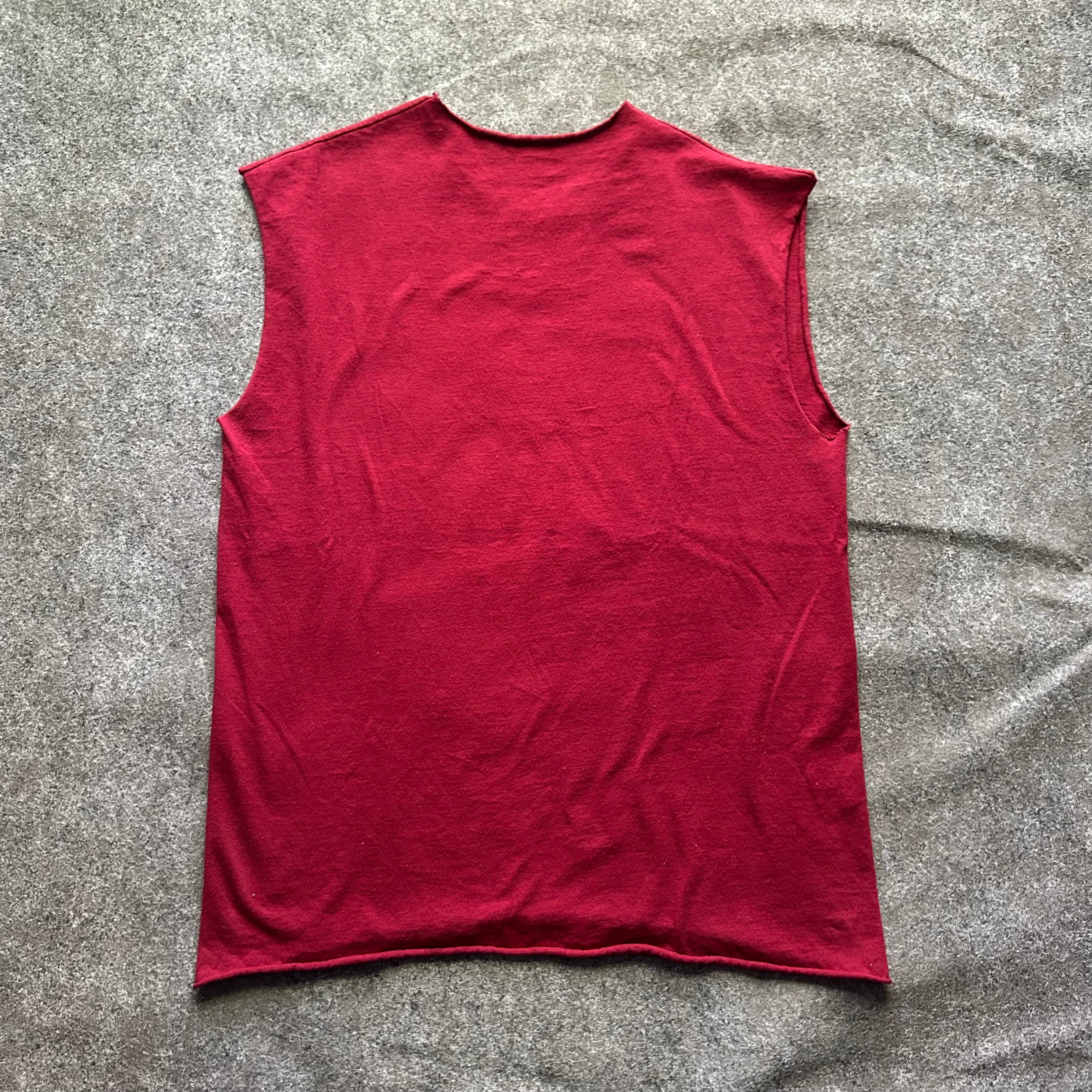 Vintage Harley Davidson 3D Emblem Hog Cut Off T-shirt