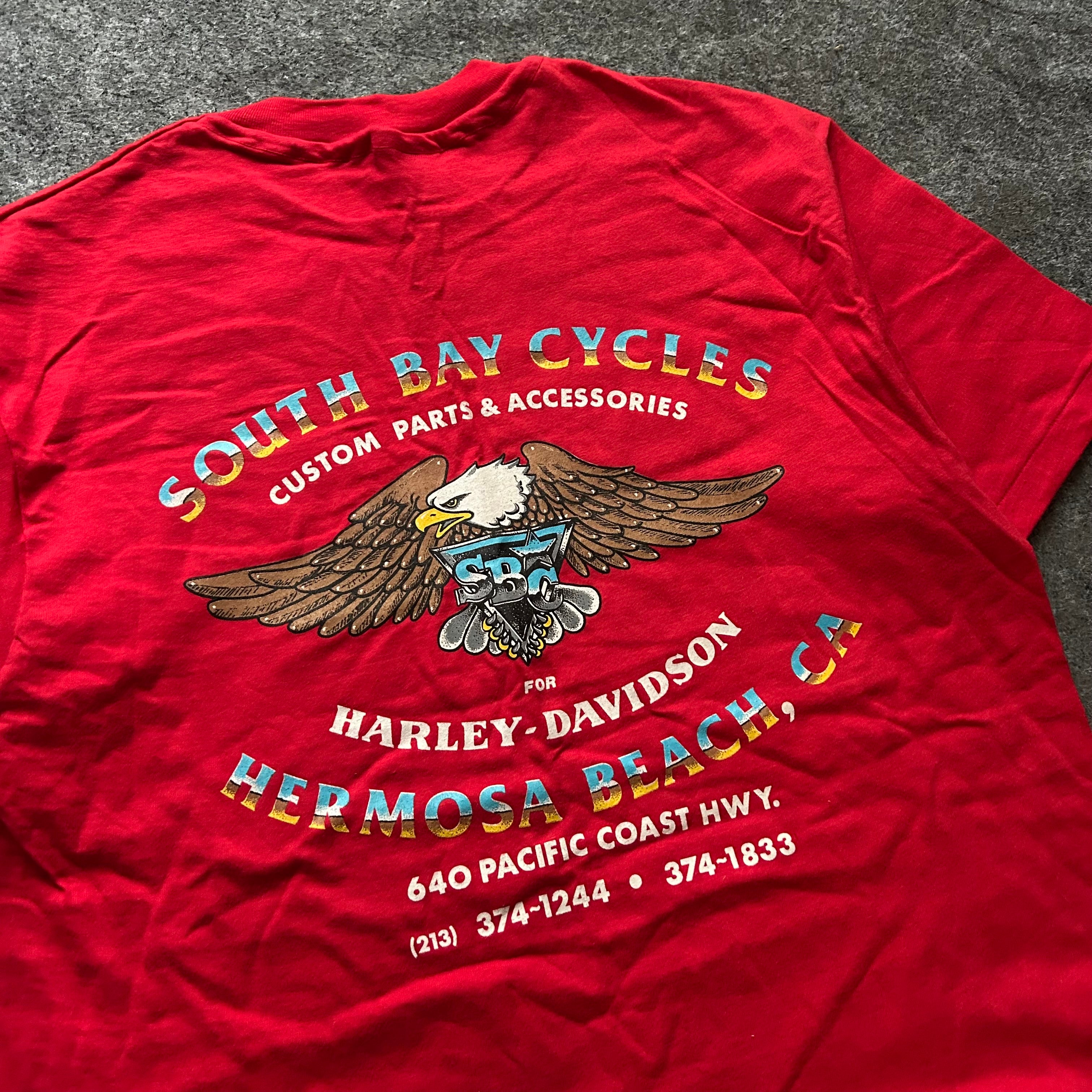 Vintage Harley Davidson South Bay Cycles T-shirt