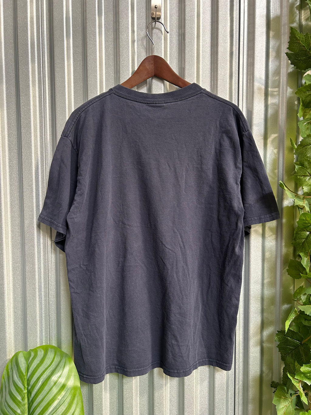 Vintage Cleveland Indians MLB Navy T-shirt - Size Large